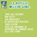 Mellin – Rotelle Piselli e Mais Biologiche Disney Stitch confezione da 20 g

