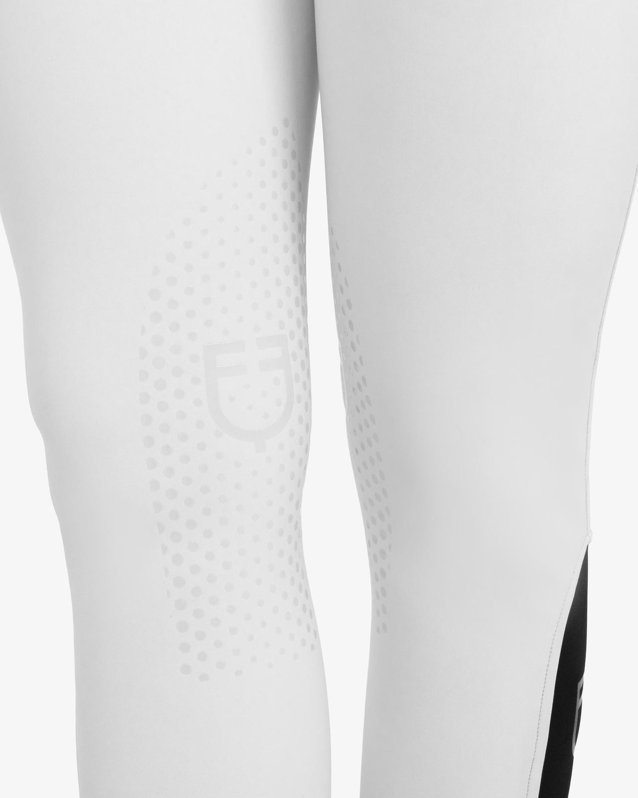Pantaloni donna a vita alta logo in strass