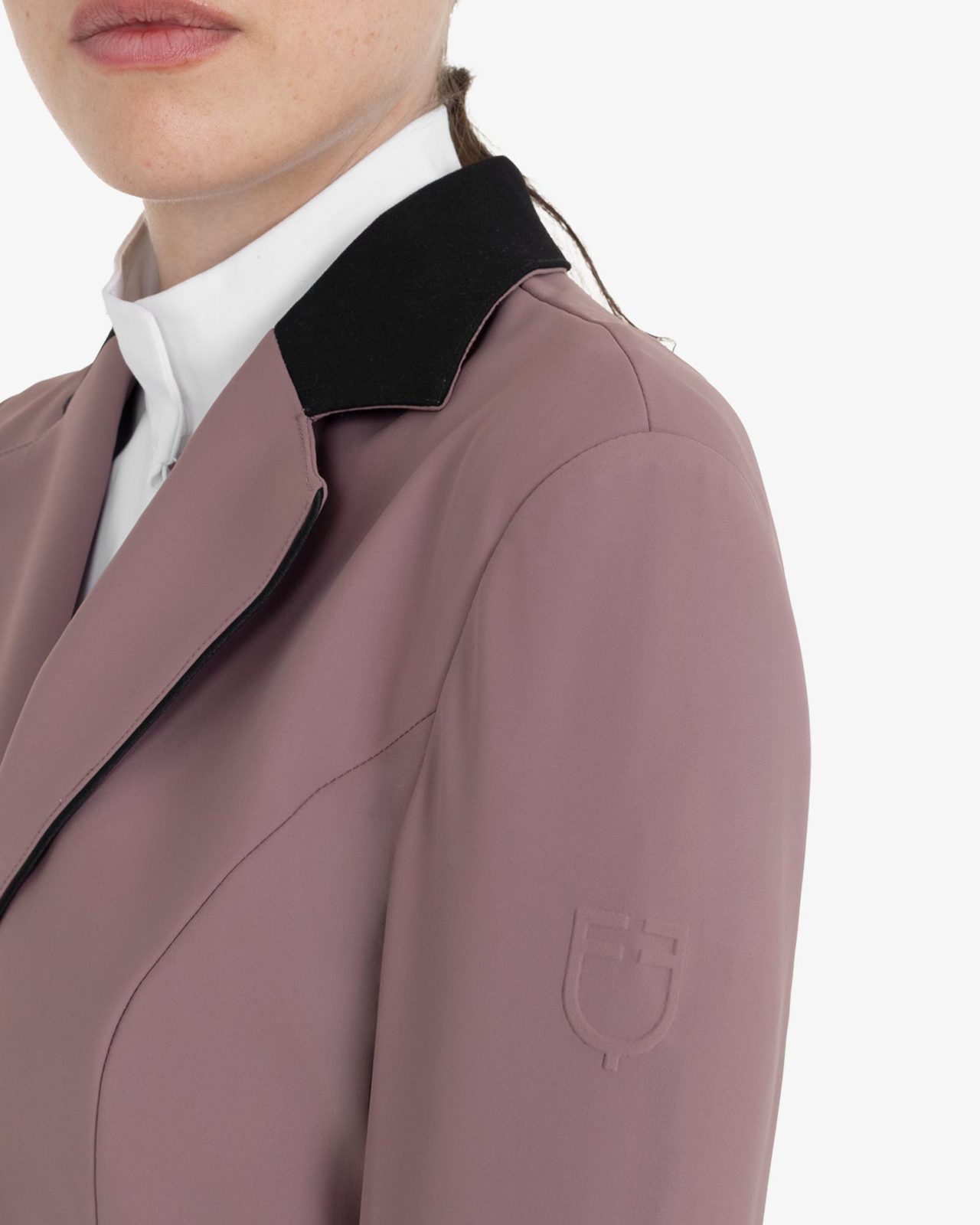 Women's competition jacket with zip and buttons