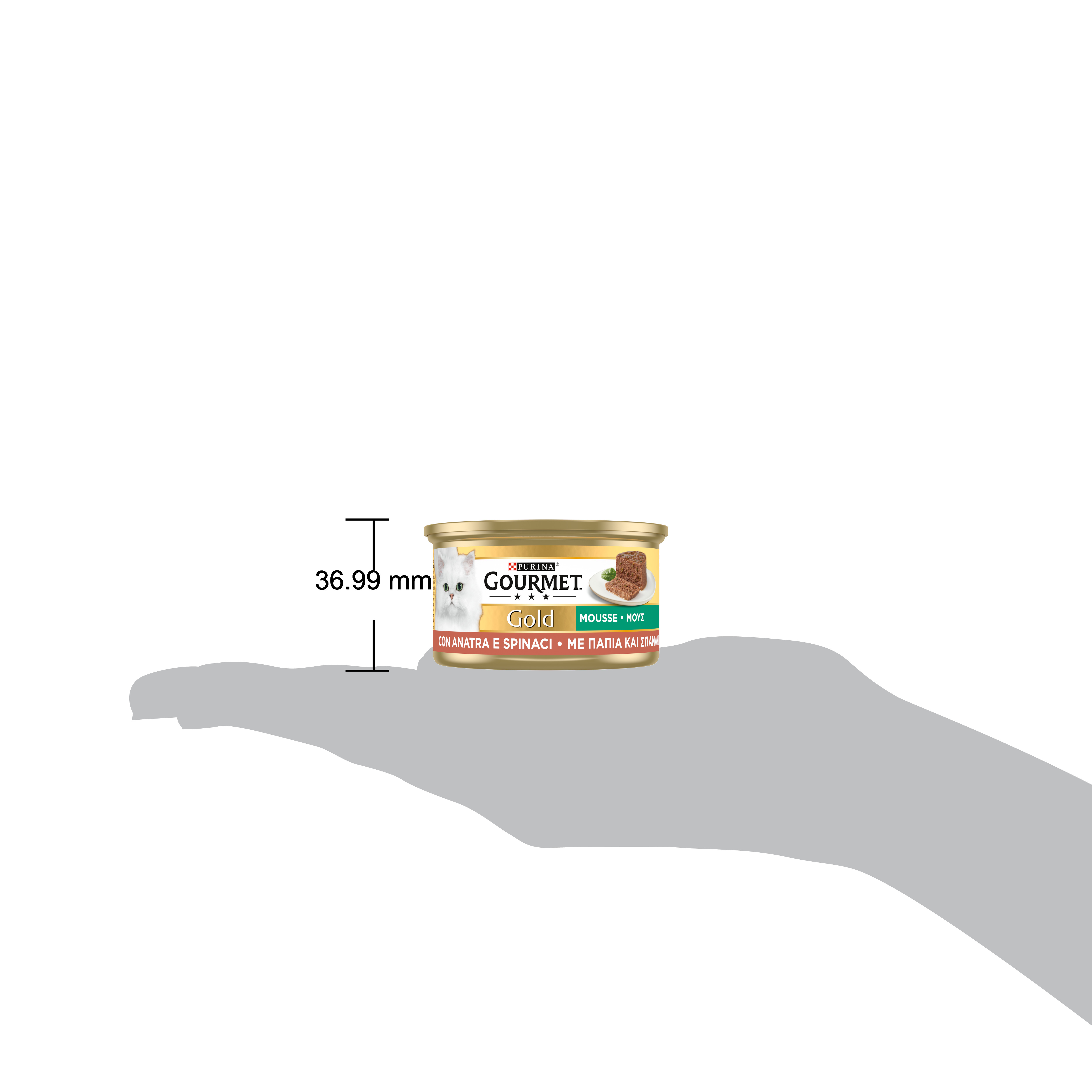 GOURMET® Gold Gatto Mousse con Anatra e Spinaci