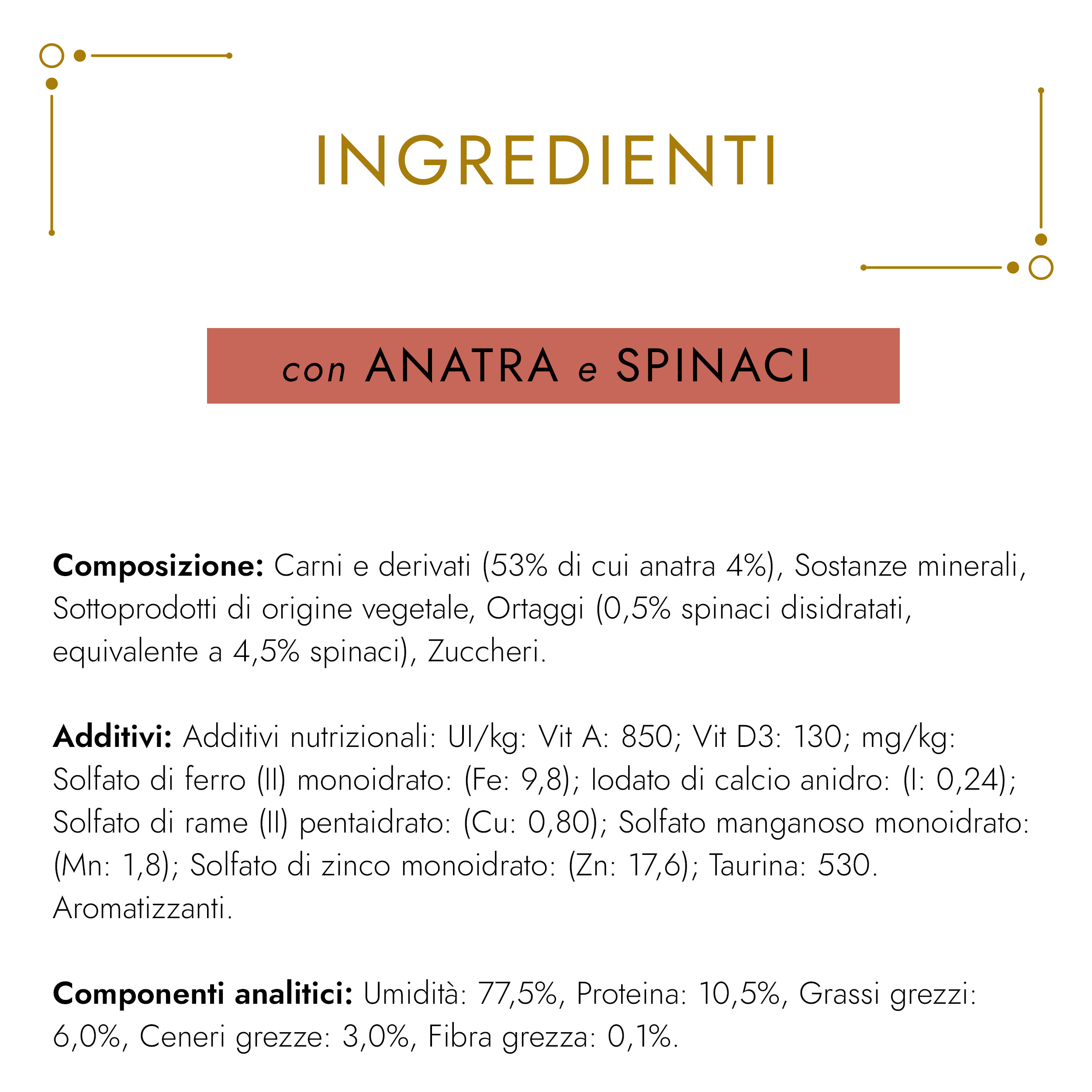 GOURMET® Gold Gatto Mousse con Anatra e Spinaci