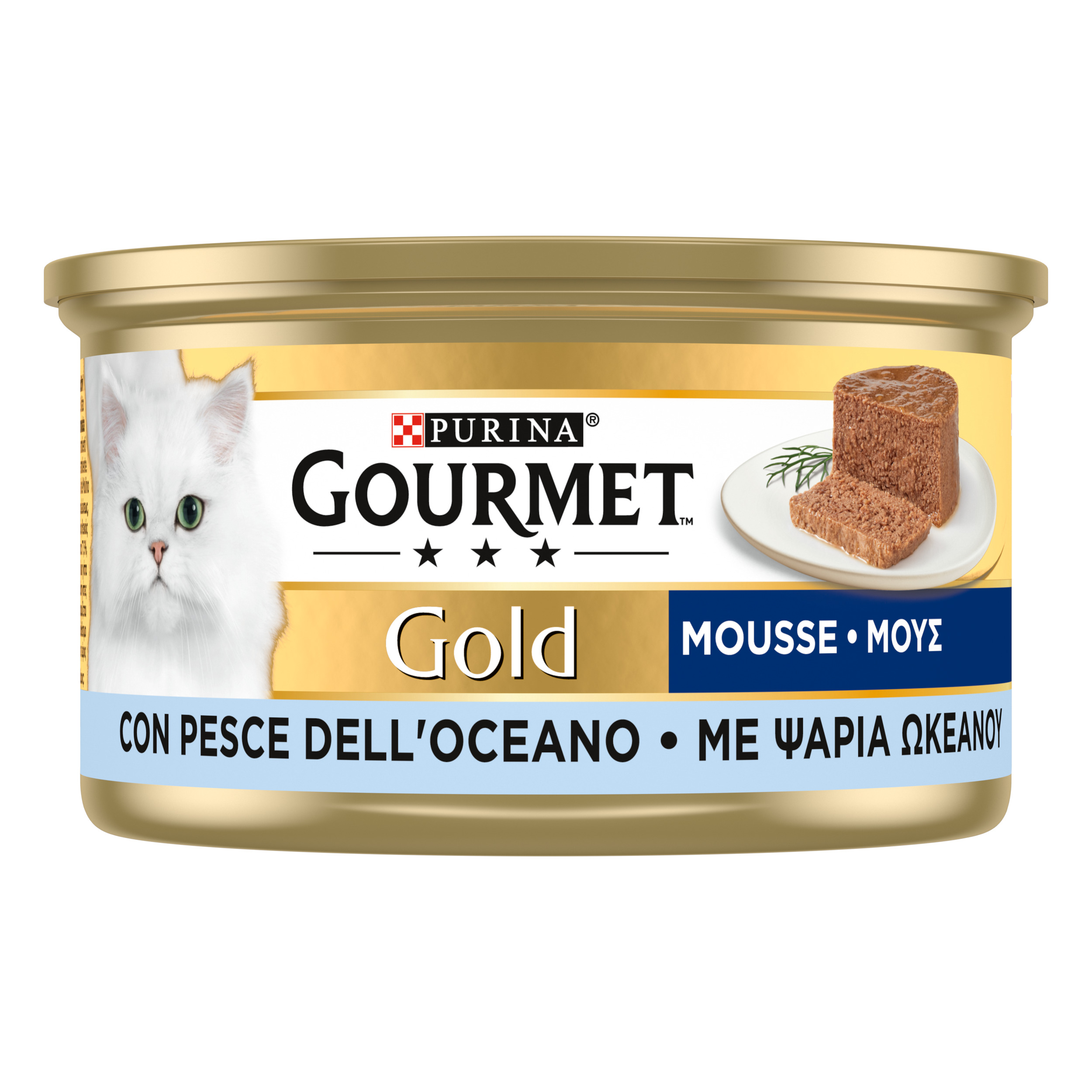 GOURMET® Gold Gatto Mousse con Pesce dell'Oceano