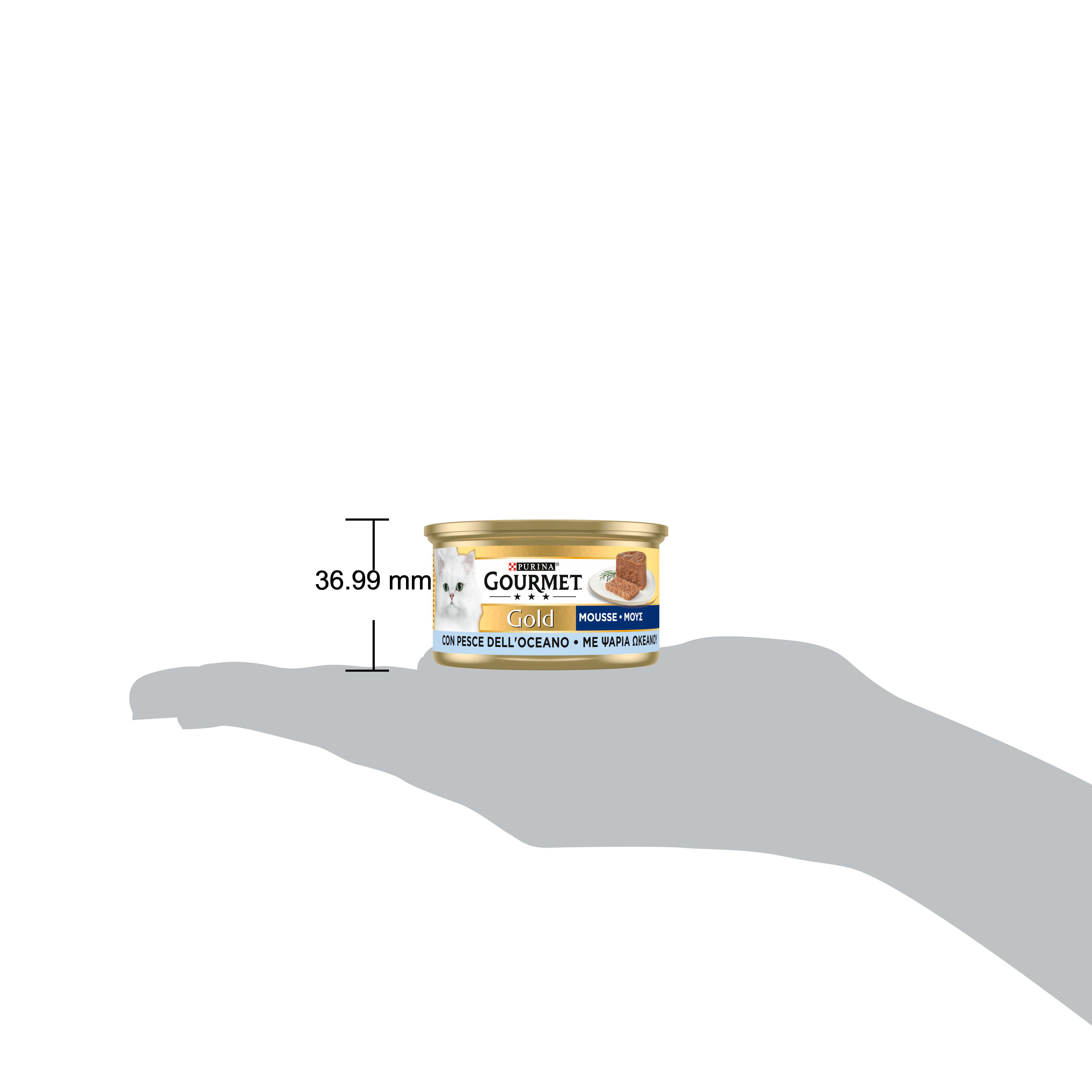 GOURMET® Gold Gatto Mousse con Pesce dell'Oceano