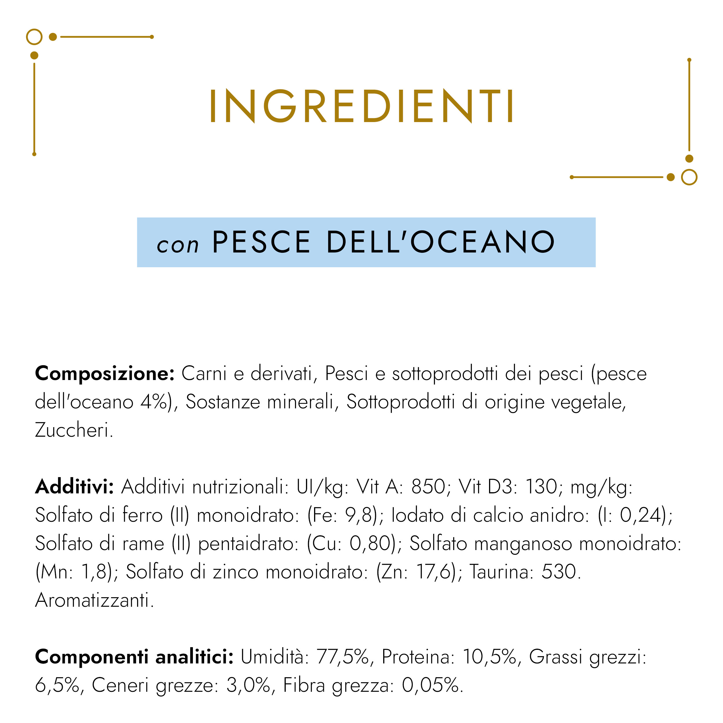 GOURMET® Gold Gatto Mousse con Pesce dell'Oceano