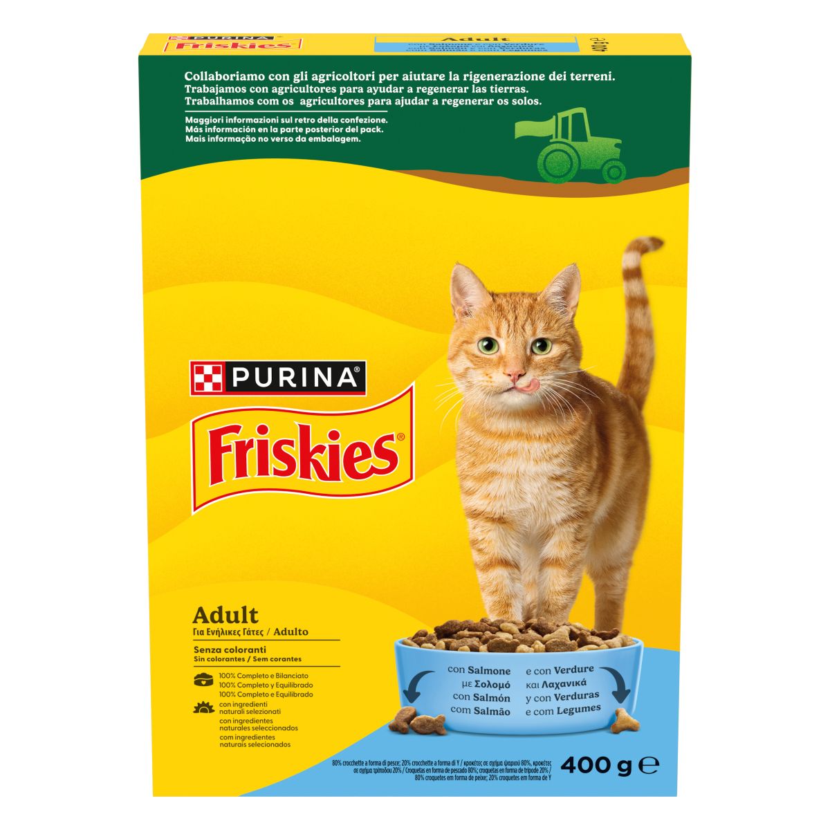FRISKIES® Gatto Crocchette Adult con Salmone e con Verdure