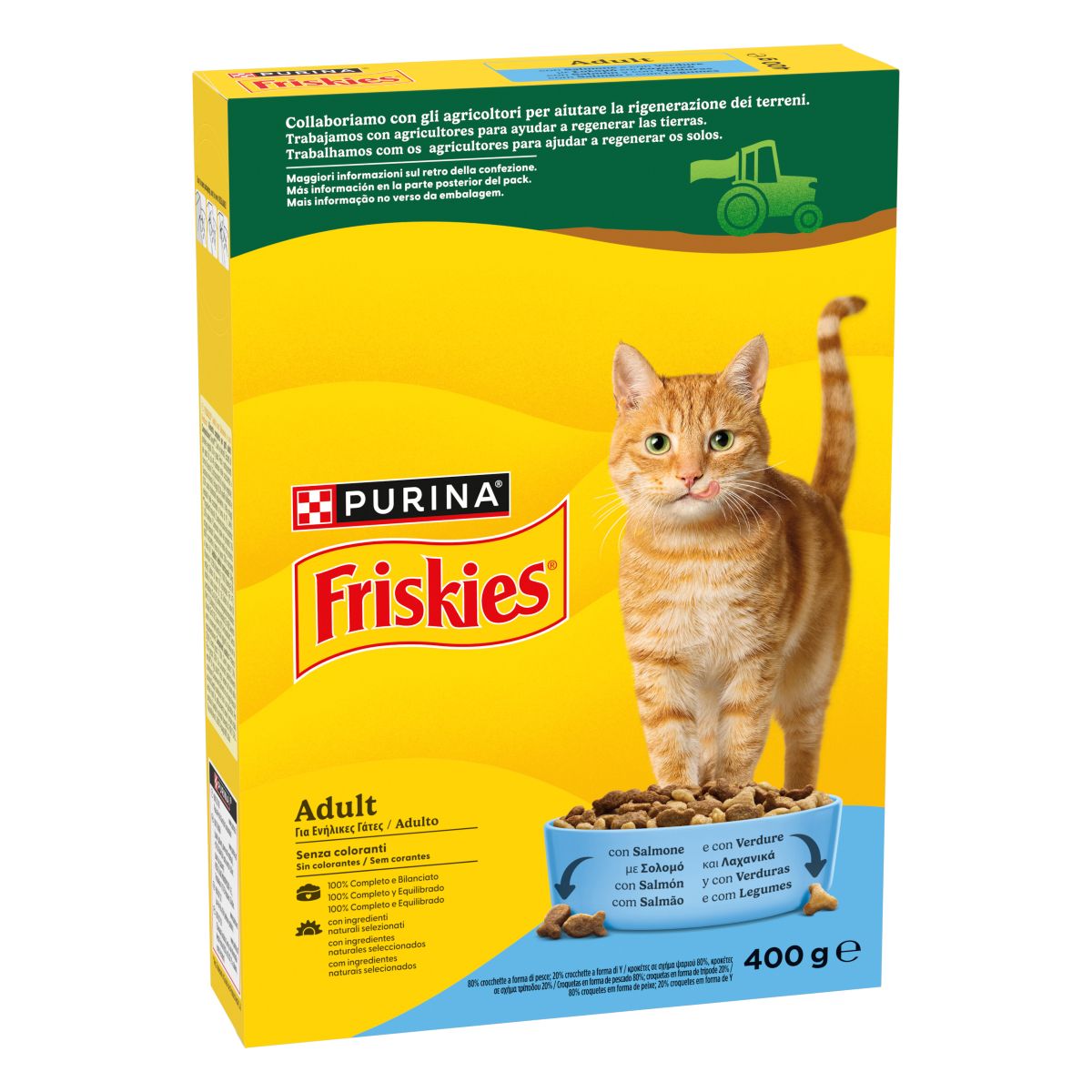 FRISKIES® Gatto Crocchette Adult con Salmone e con Verdure