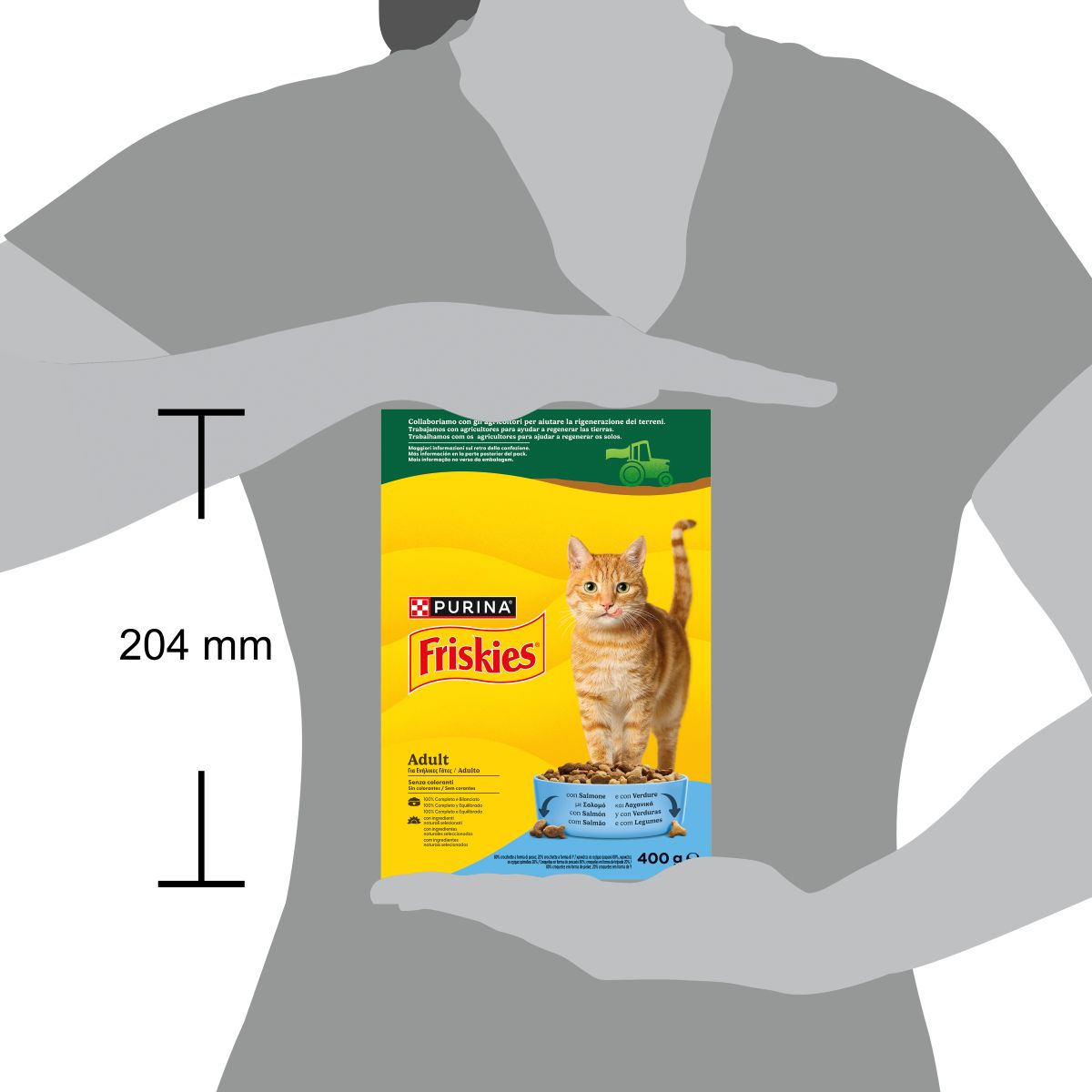 FRISKIES® Gatto Crocchette Adult con Salmone e con Verdure