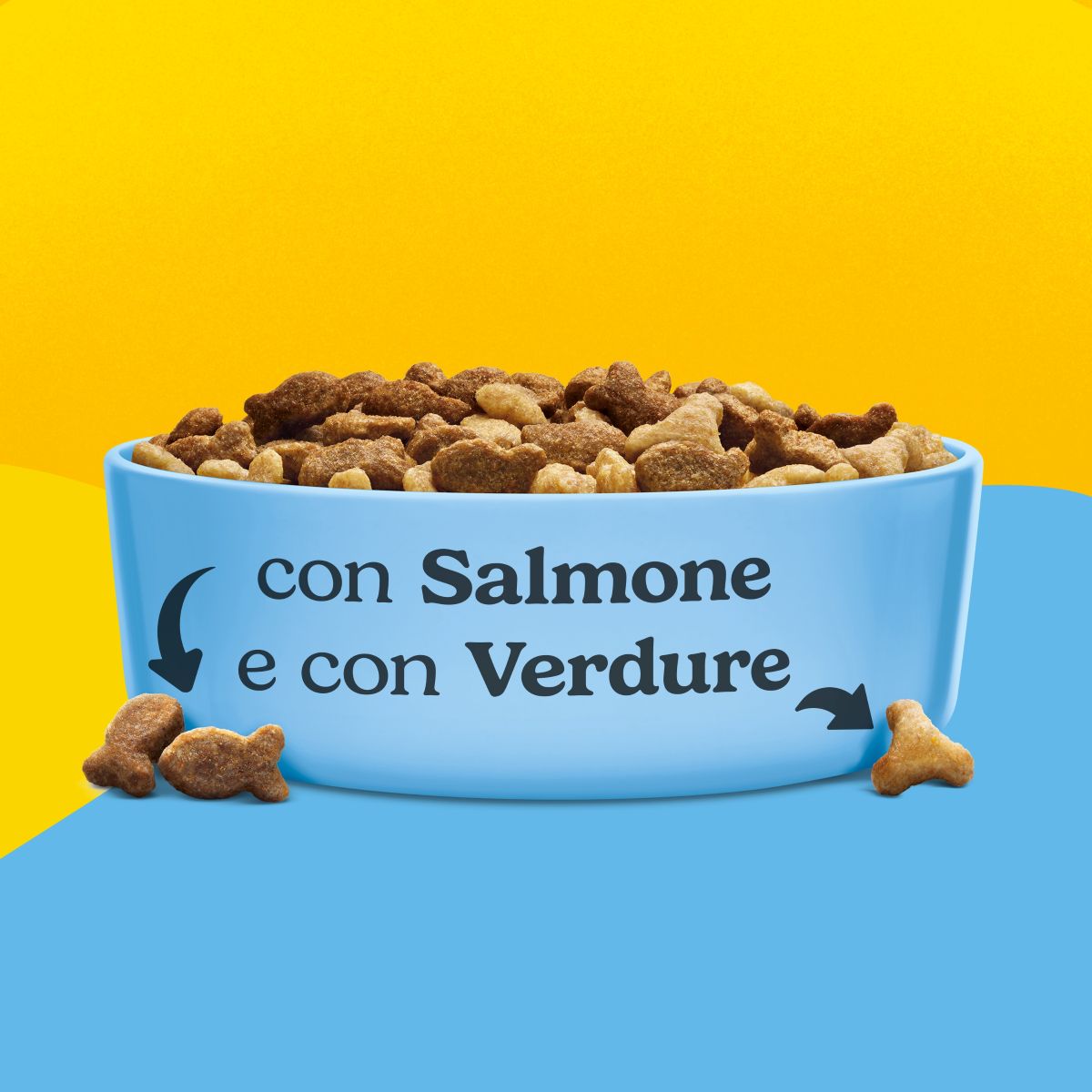 FRISKIES® Gatto Crocchette Adult con Salmone e con Verdure