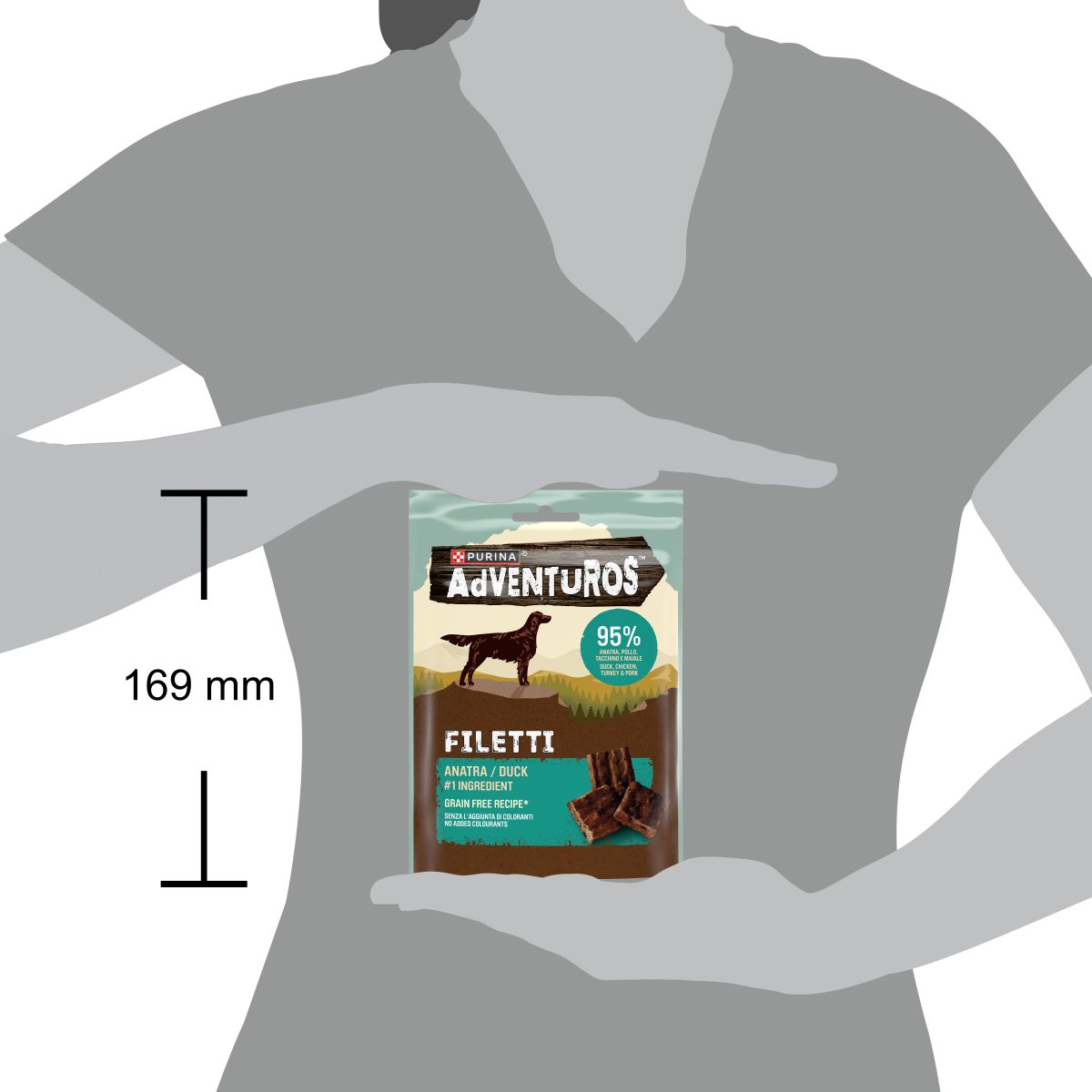 Adventuros High Meat 70g Filetti Anatra
