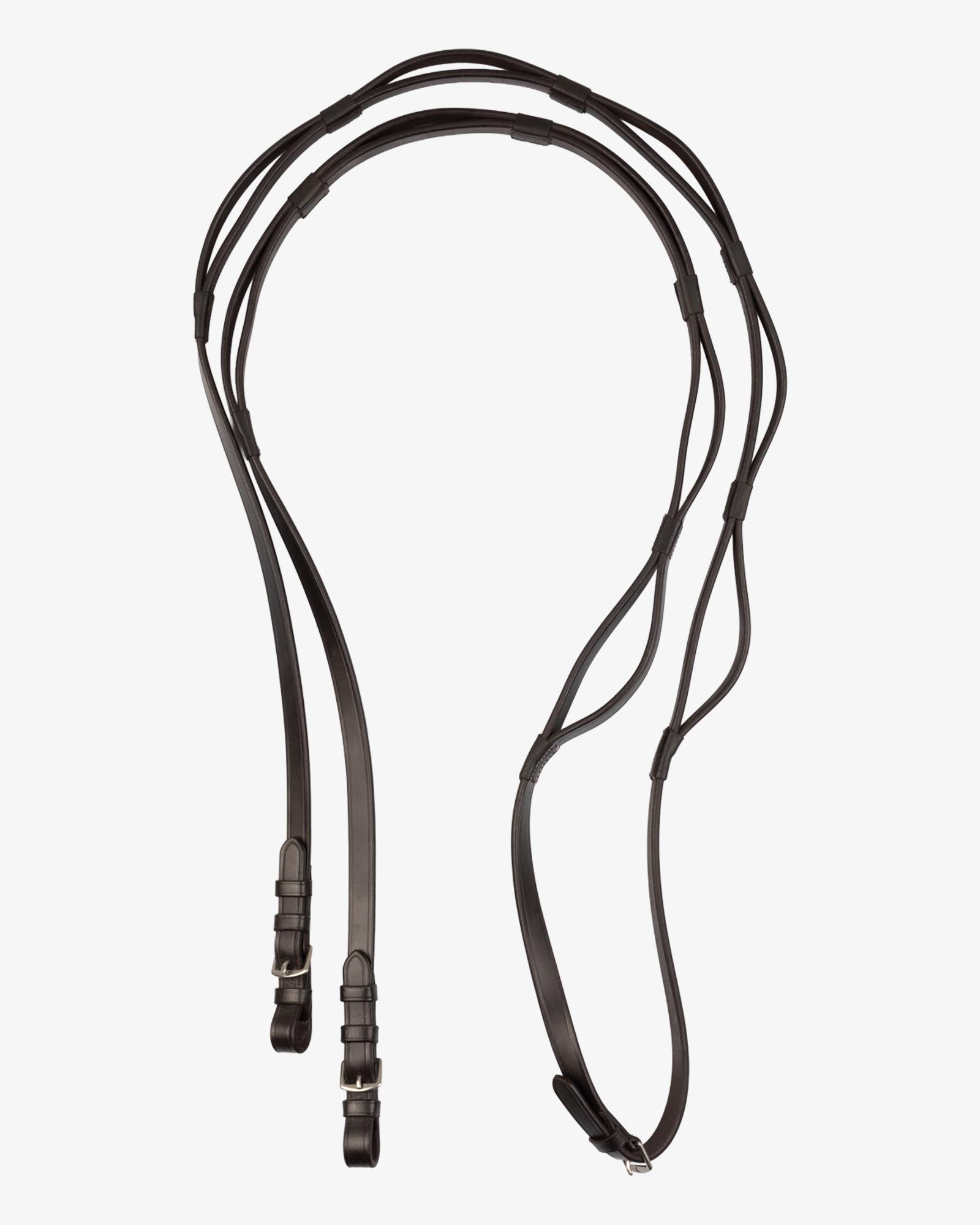 Leather reins with stainless steel buckles