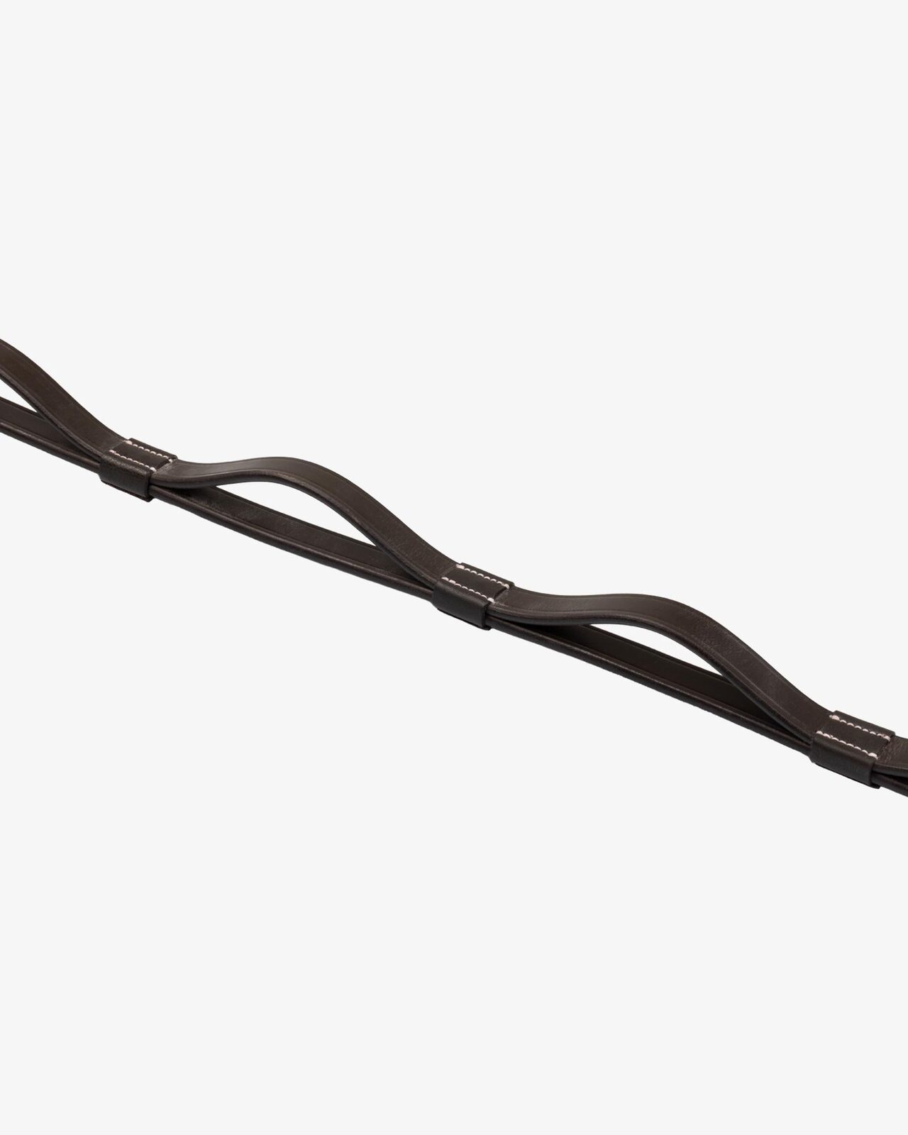 Leather reins with stainless steel buckles