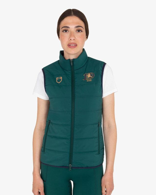 Women's slim fit vest Equestro X FISE centenary