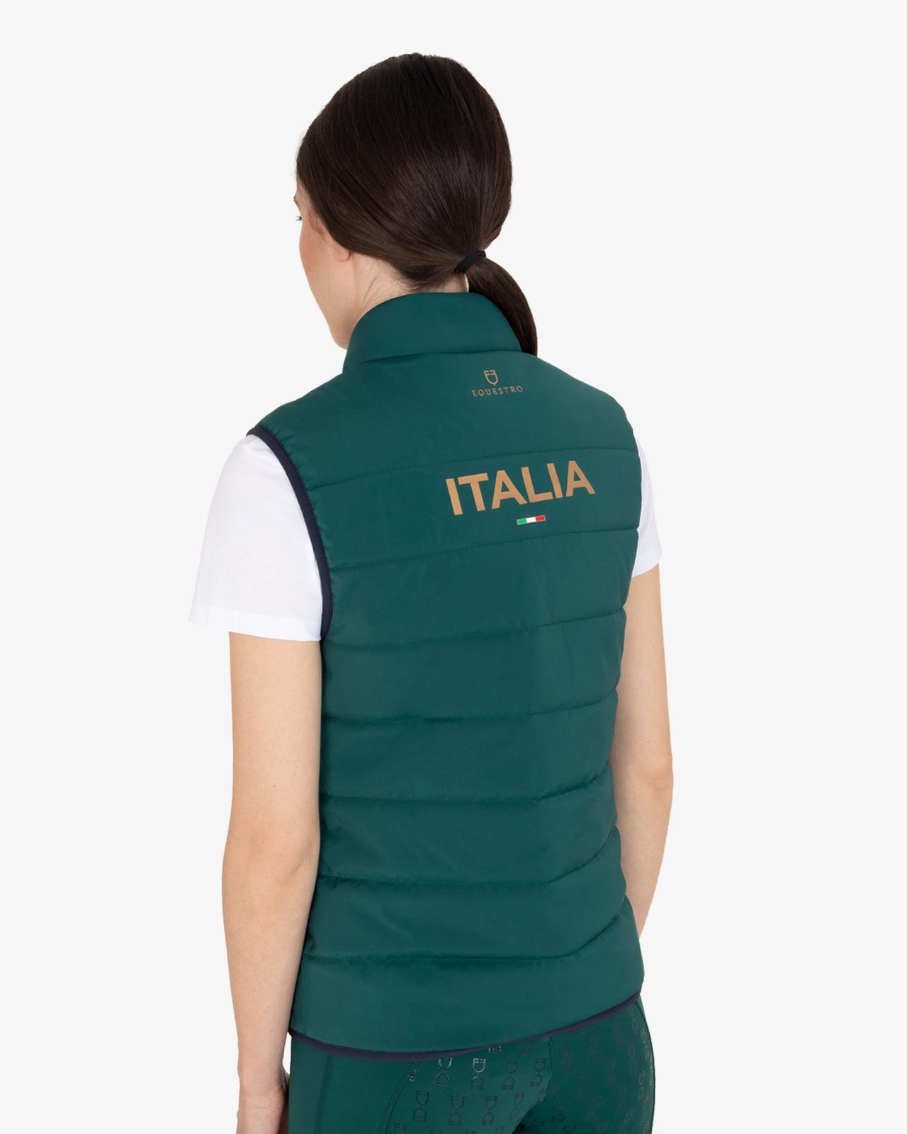 Women's slim fit vest Equestro X FISE centenary