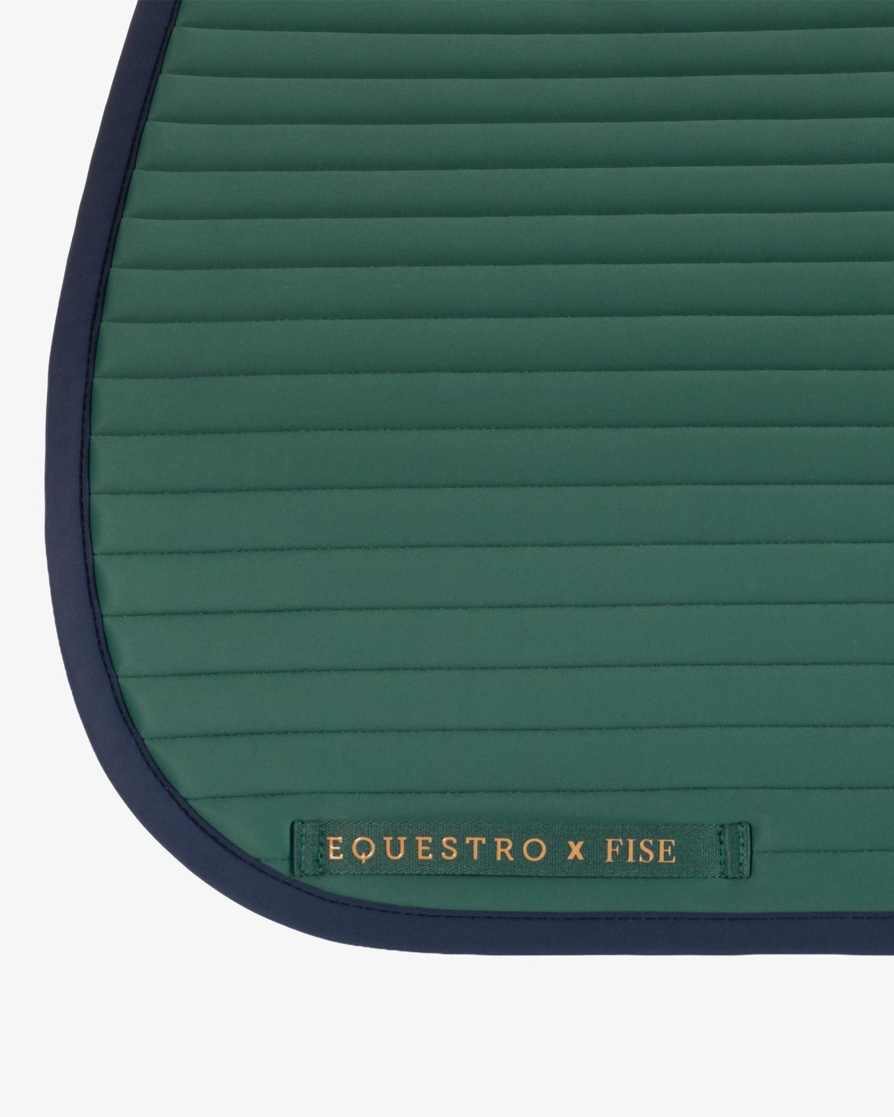 Dressage saddle pad with embroidered logo Equestro X FISE centenary