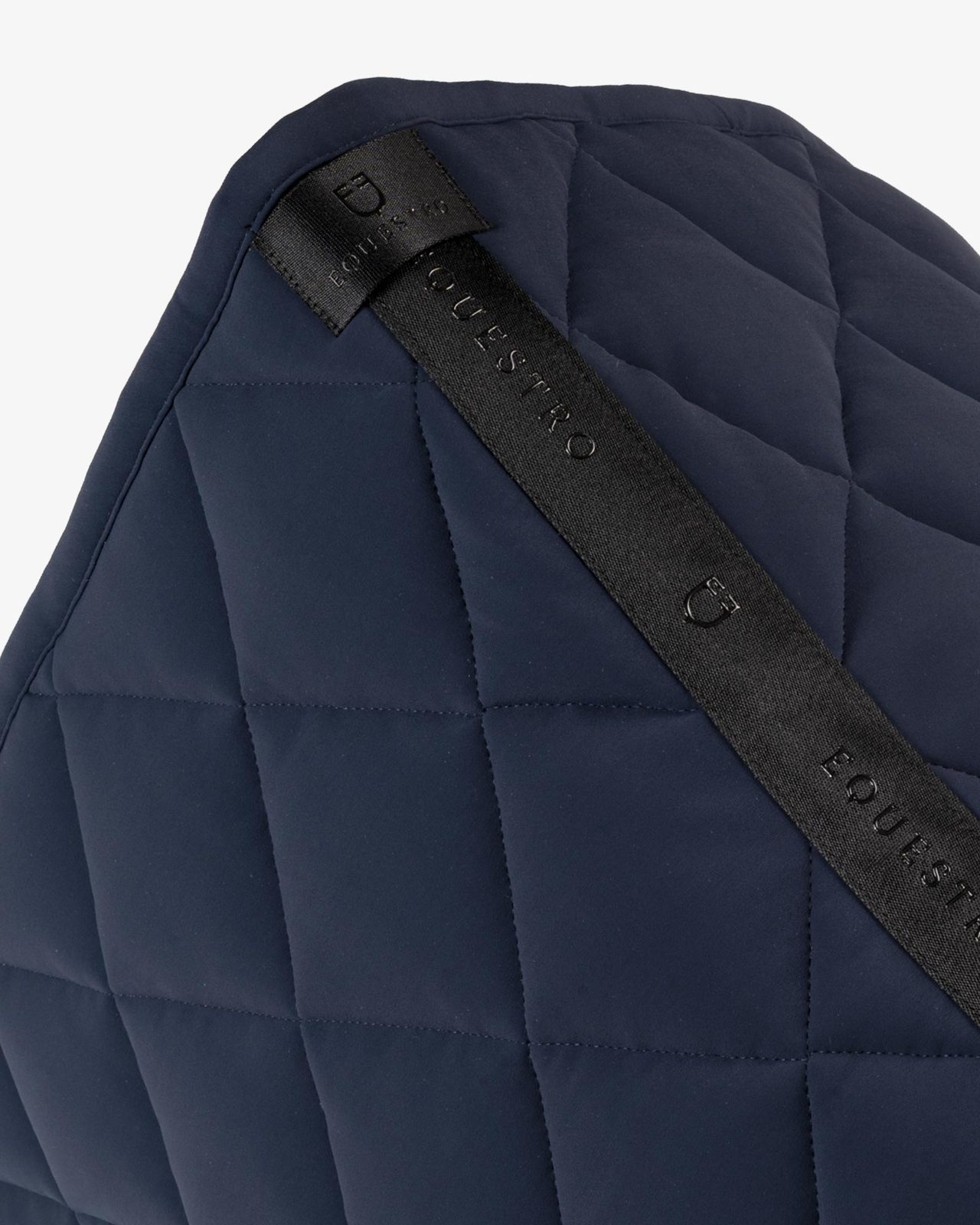Dressage saddle pad with rhinestone logo