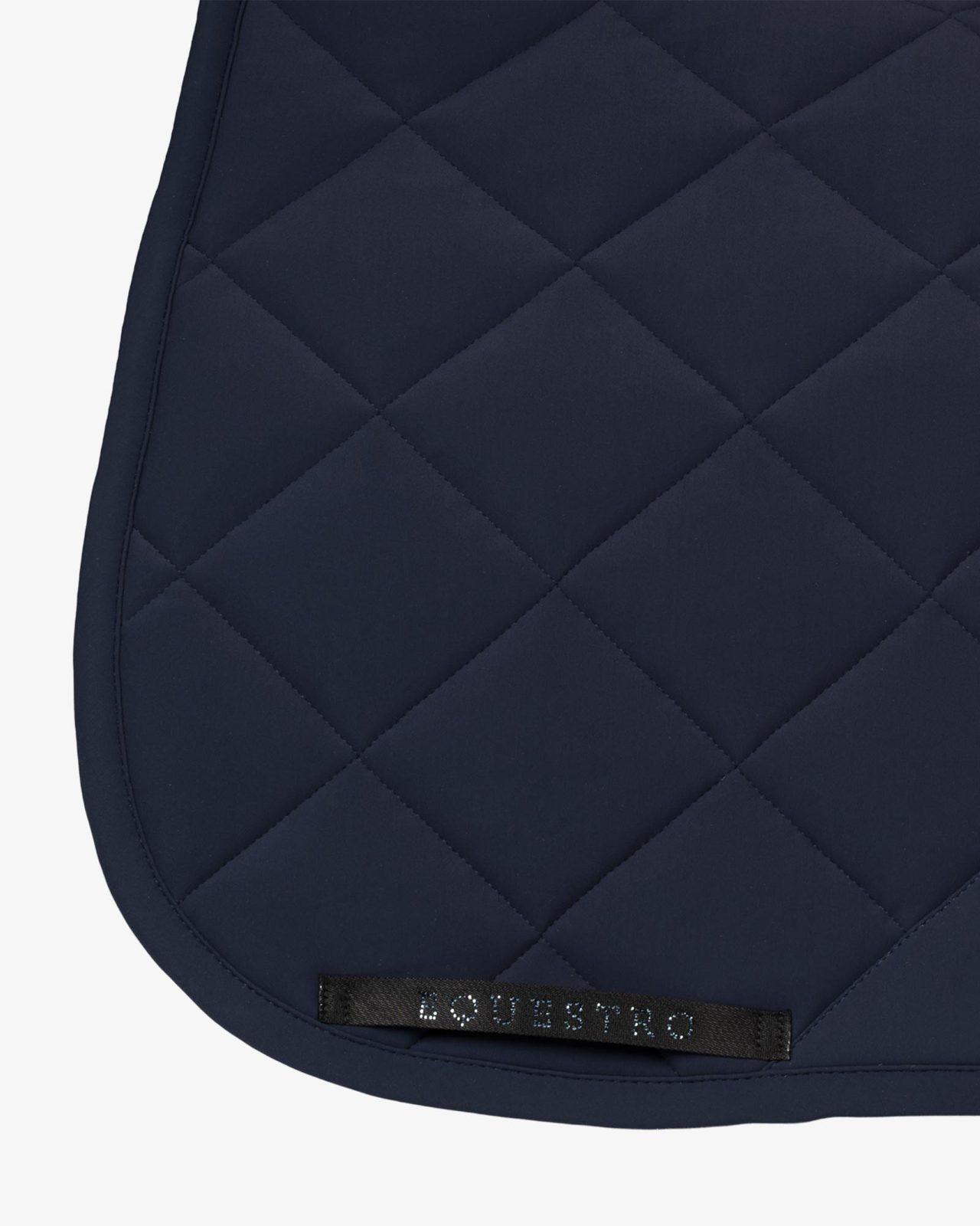 Dressage saddle pad with rhinestone logo