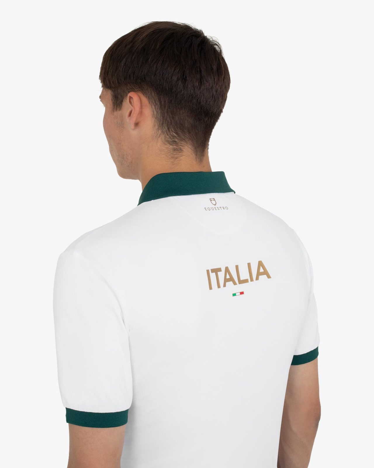 Men's three-button training polo shirt Equestro X FISE centenary