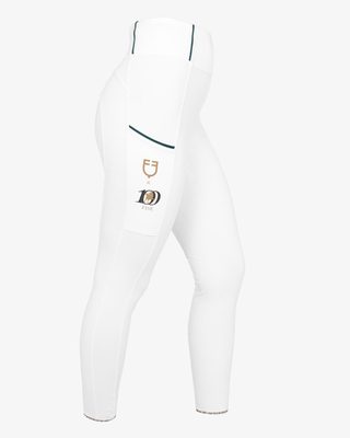 Women's slim fit full grip leggings Equestro X FISE centenary