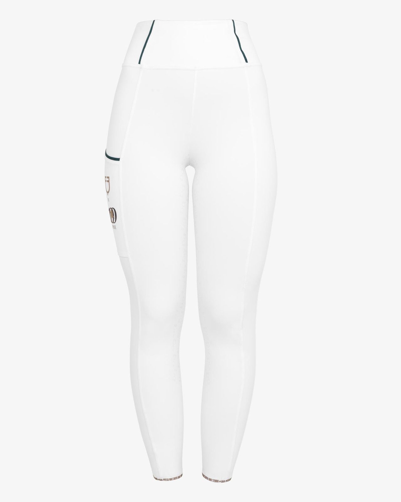 Women's slim fit full grip leggings Equestro X FISE centenary