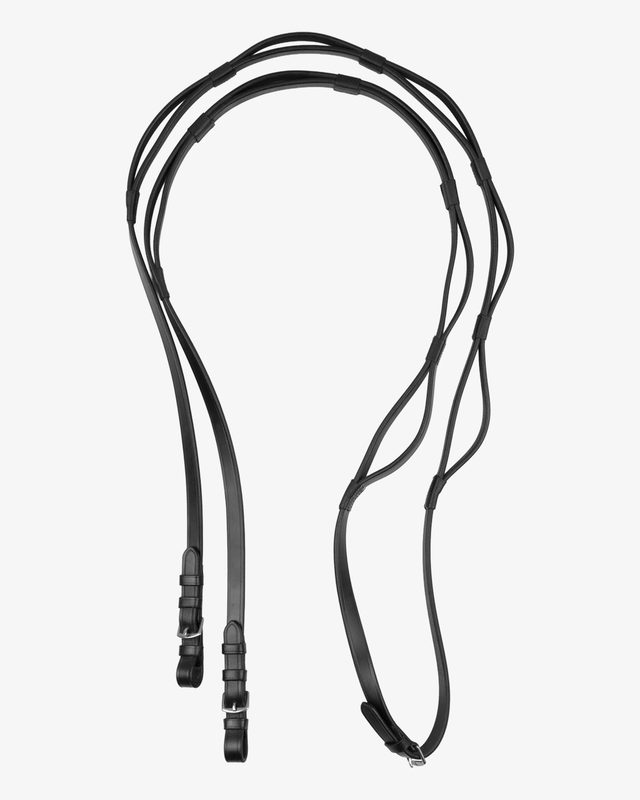 Leather reins with stainless steel buckles