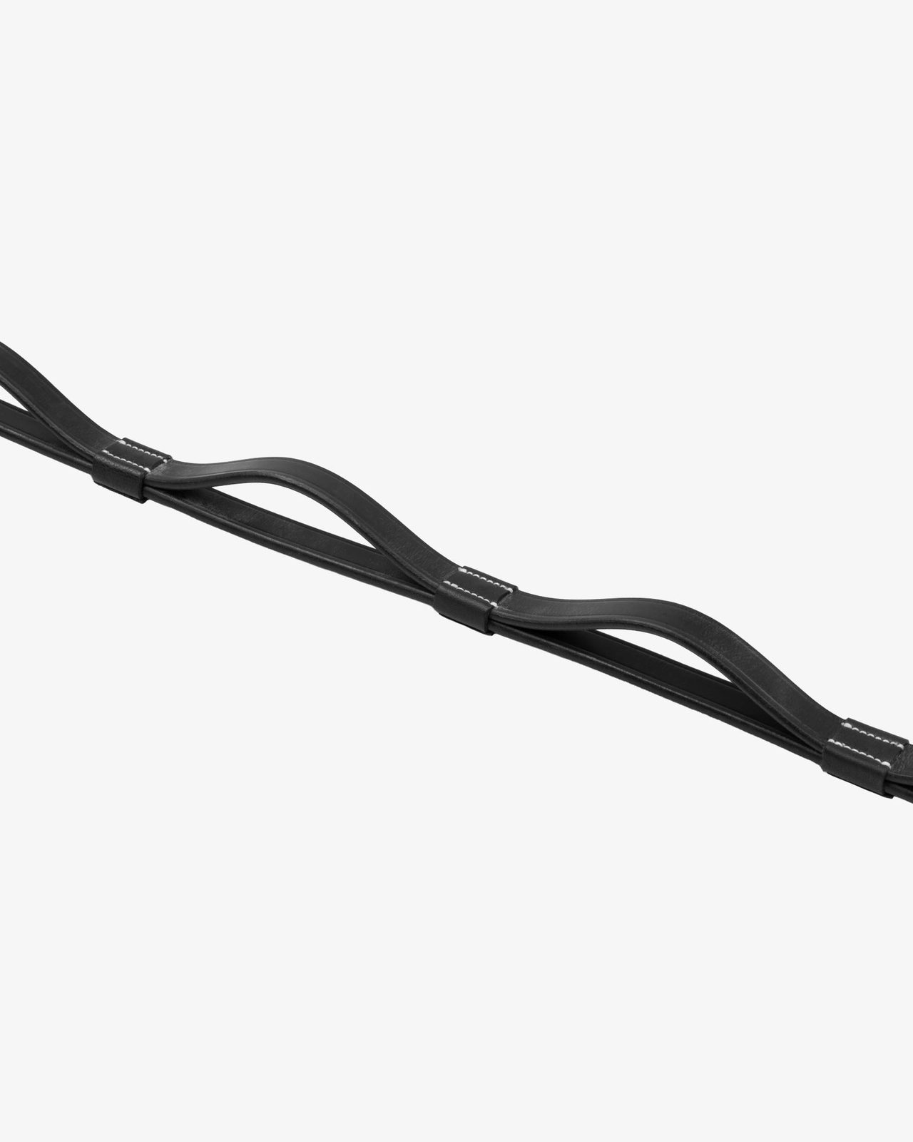 Leather reins with stainless steel buckles