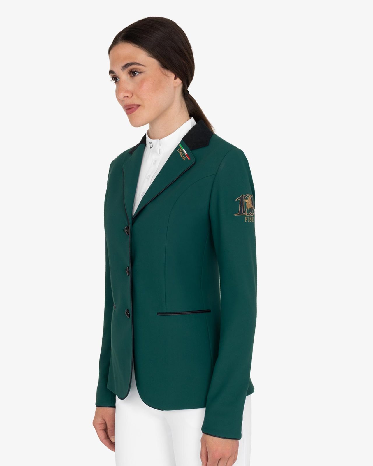 Women's three-button competition jacket Equestro X FISE centenary