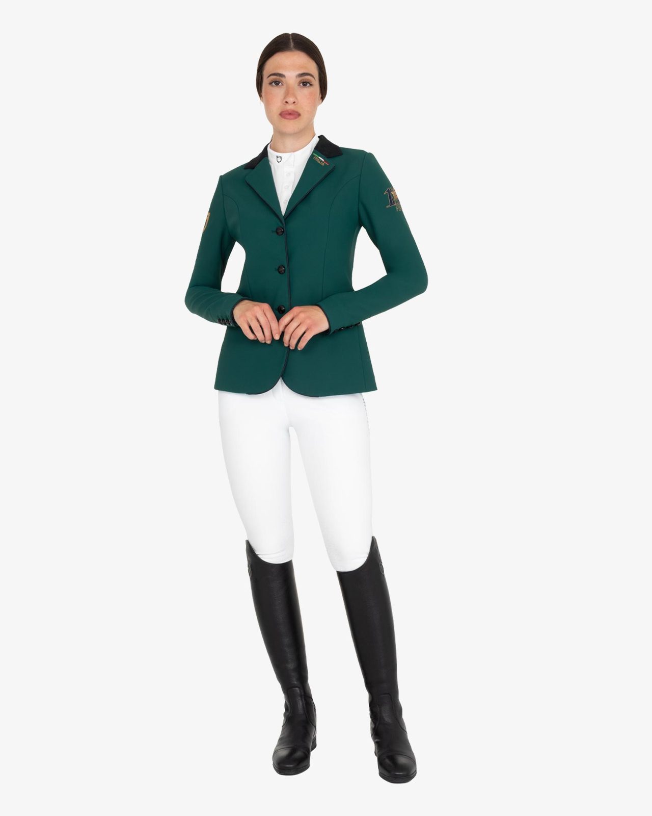 Women's three-button competition jacket Equestro X FISE centenary