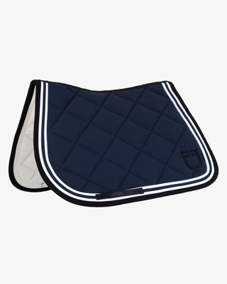 Double Stripes jumping saddle pad in technical fabric