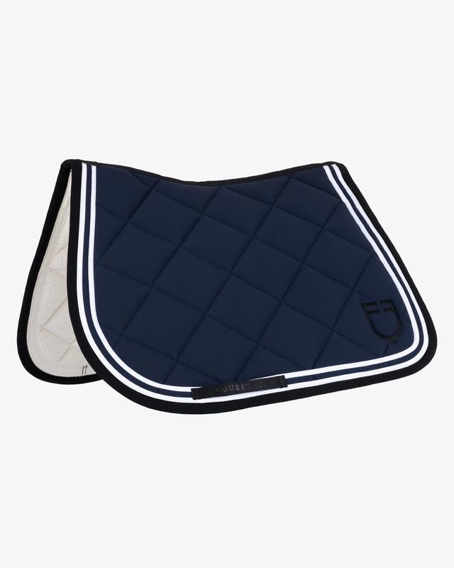 Double Stripes jumping saddle pad in technical fabric