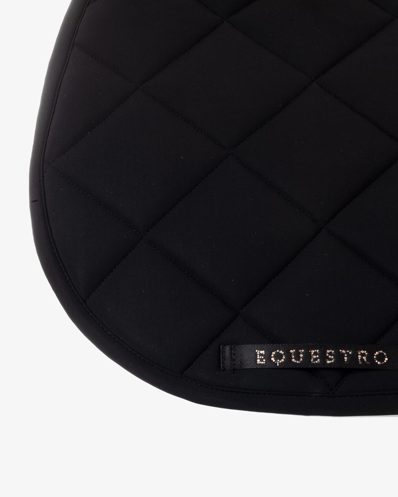 Jumping saddle pad with rhinestone logo