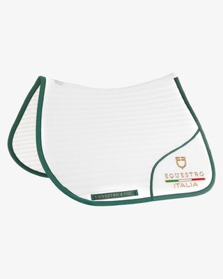 Jumping saddle pad with embroidered logo Equestro X FISE centenary