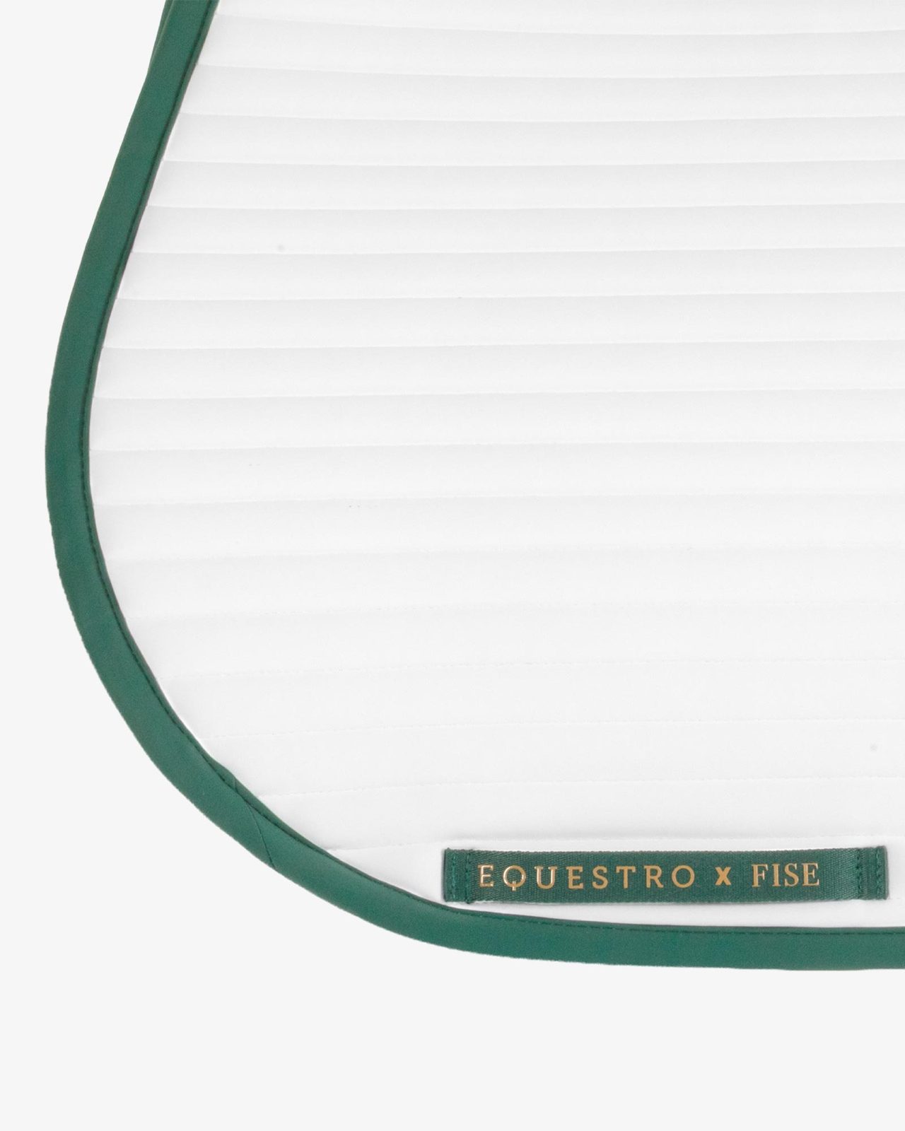 Jumping saddle pad with embroidered logo Equestro X FISE centenary