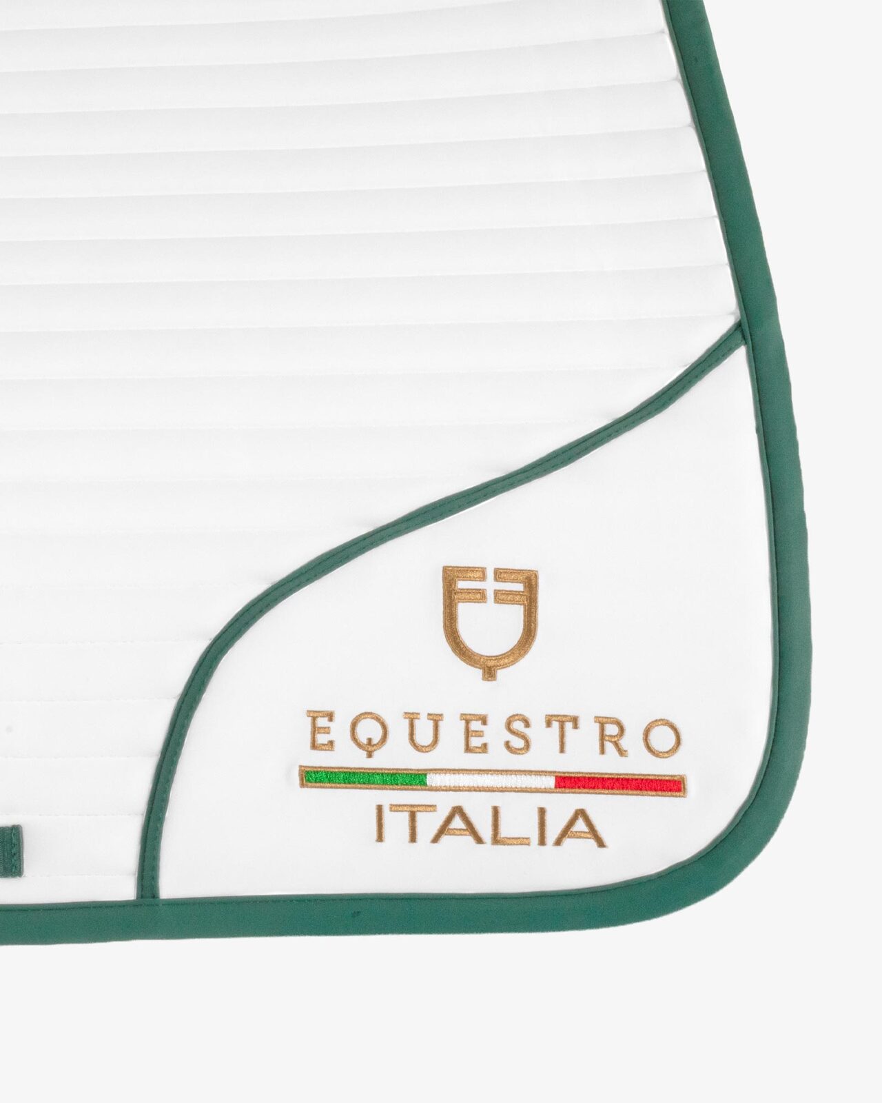 Jumping saddle pad with embroidered logo Equestro X FISE centenary