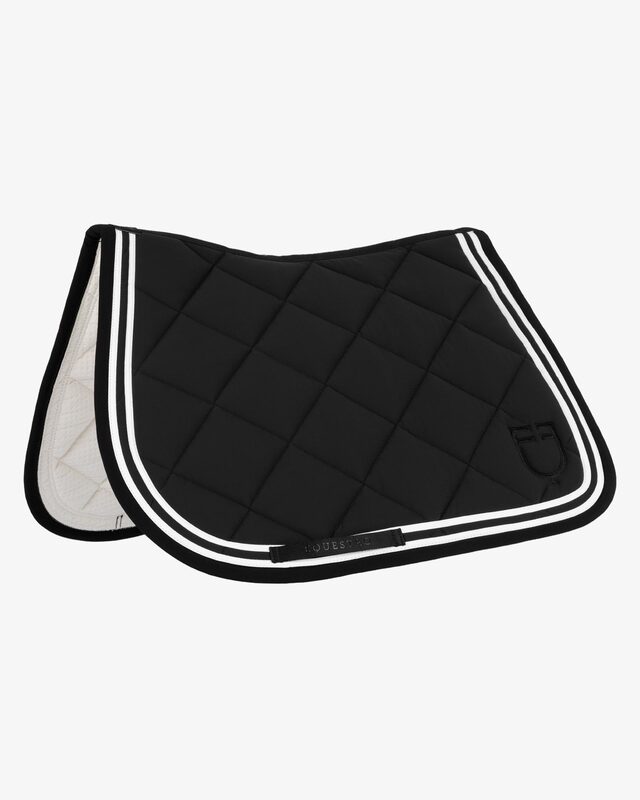 Double Stripes jumping saddle pad in technical fabric