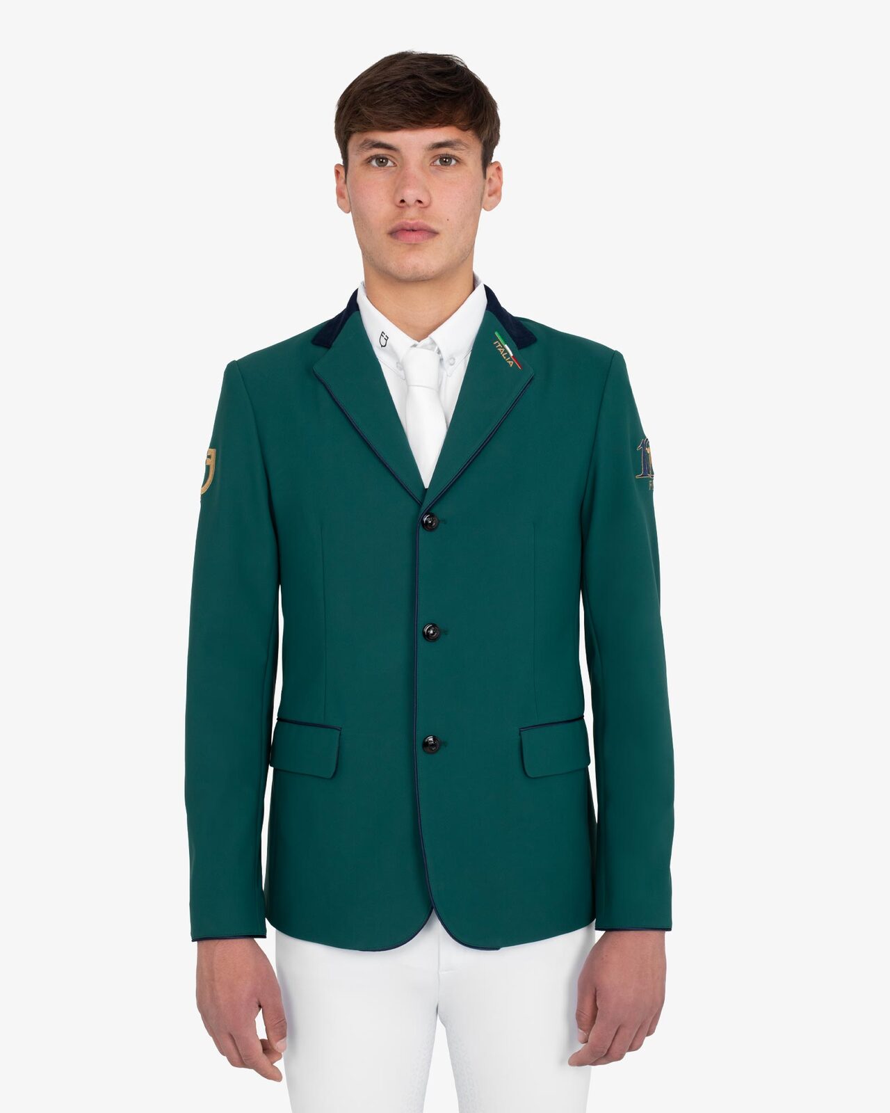Men's three-button competition jacket Equestro X FISE centenary