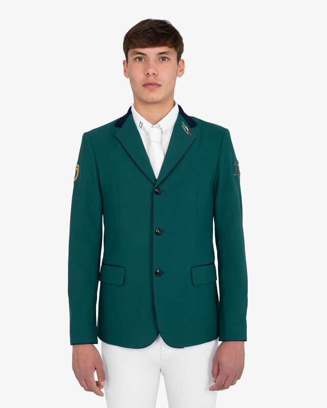 Men's three-button competition jacket Equestro X FISE centenary