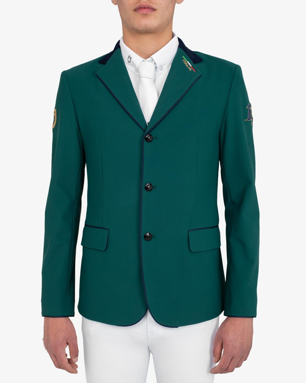 Men's three-button competition jacket Equestro X FISE centenary