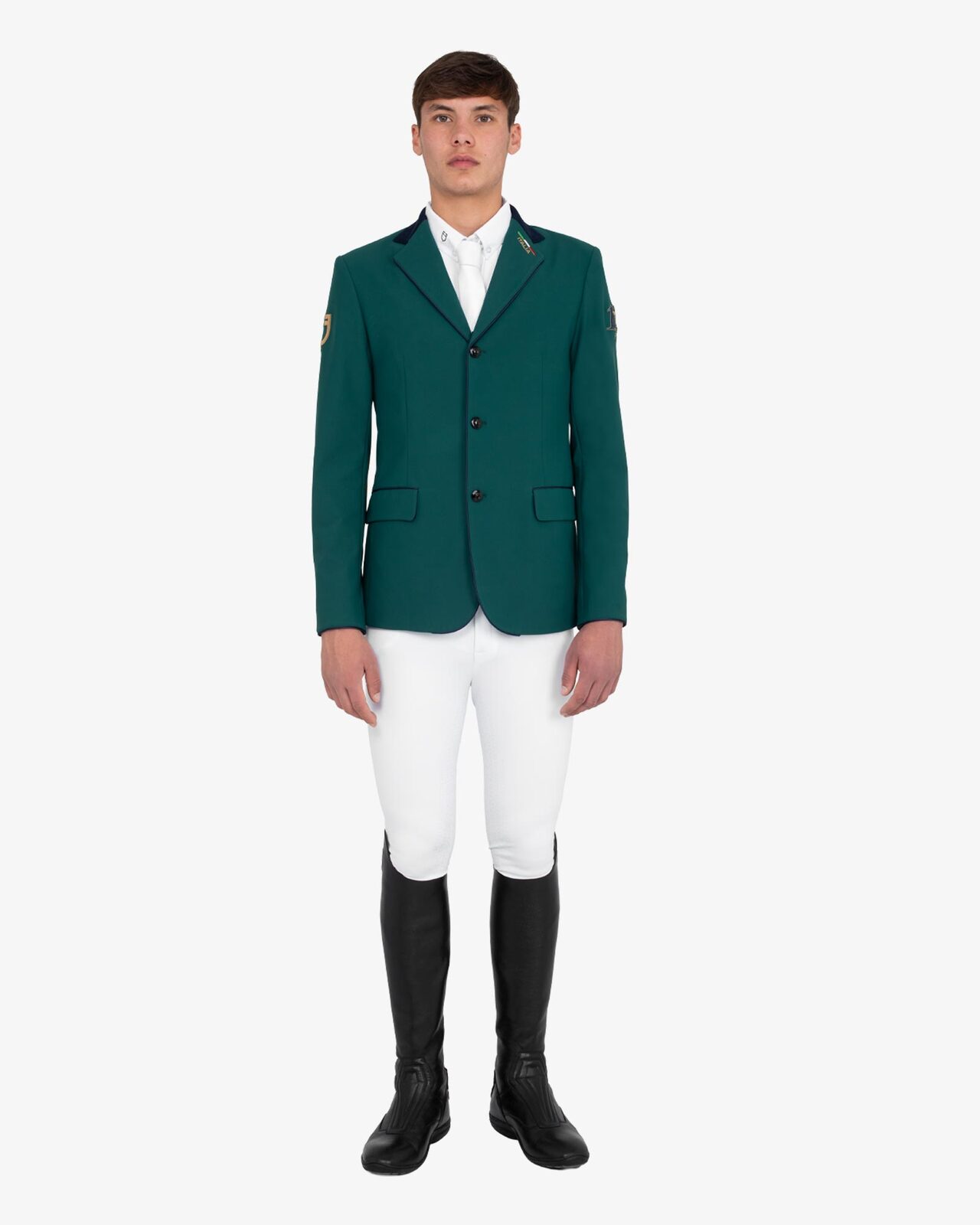 Men's three-button competition jacket Equestro X FISE centenary