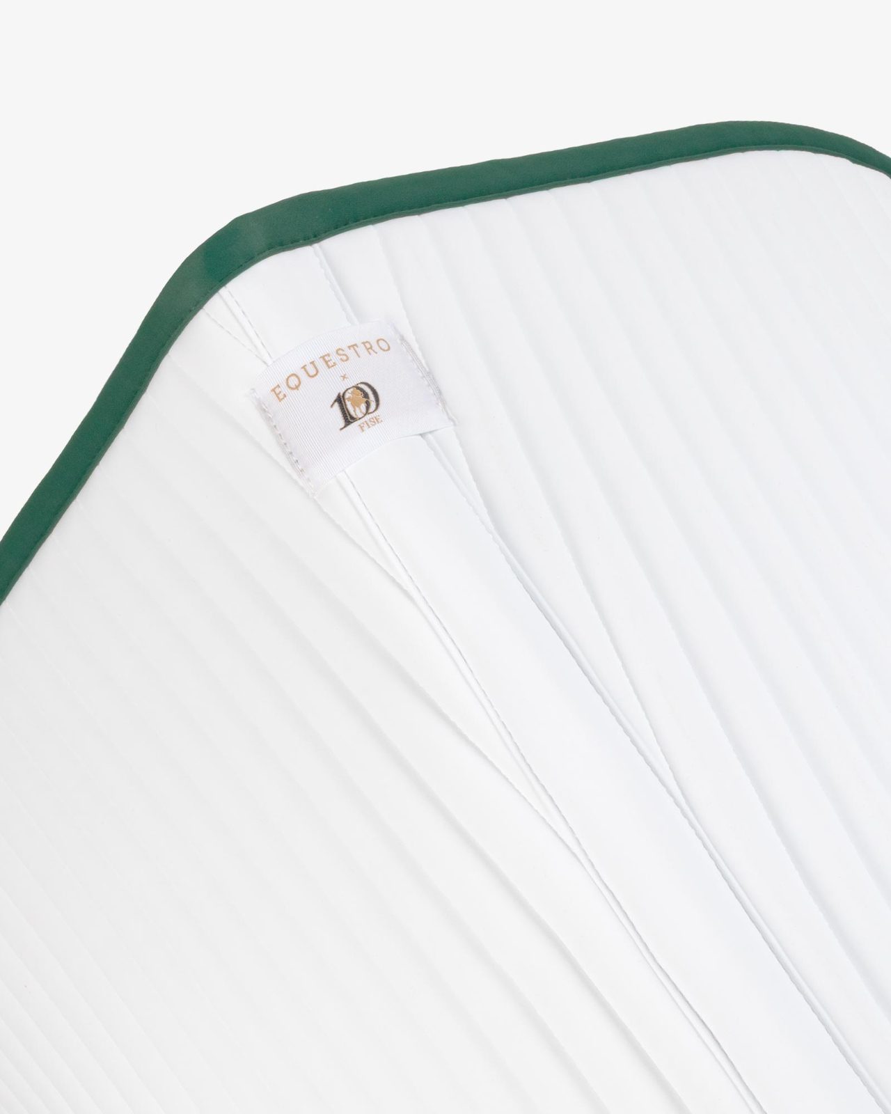 Dressage saddle pad with embroidered logo Equestro X FISE centenary