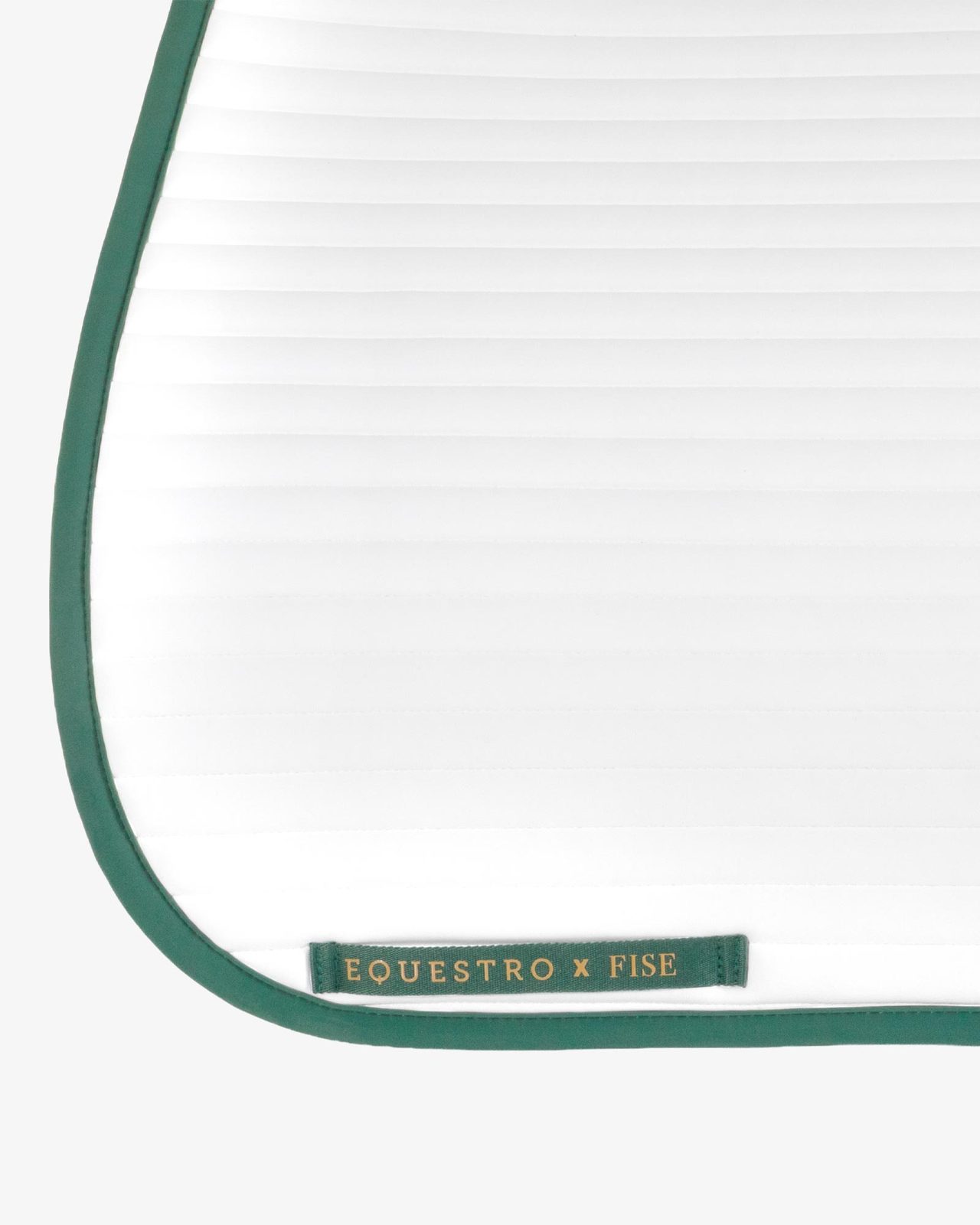 Dressage saddle pad with embroidered logo Equestro X FISE centenary