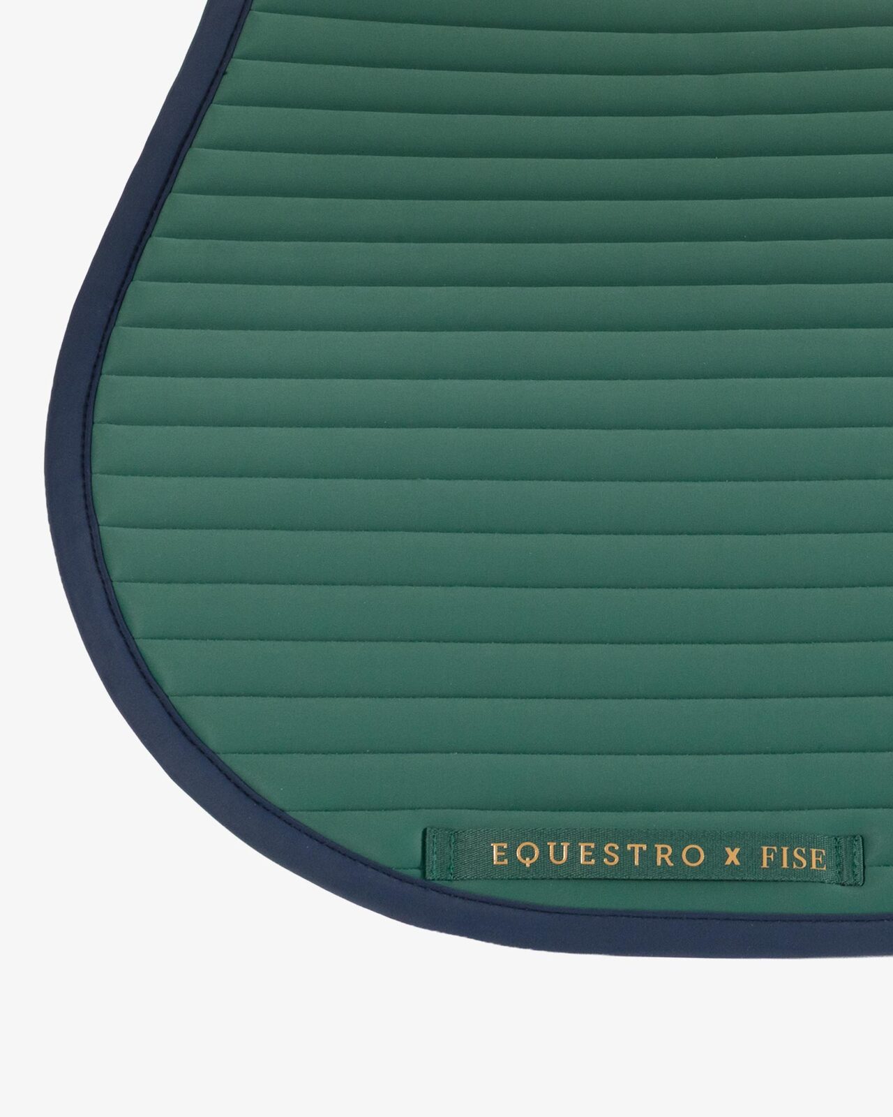 Jumping saddle pad with embroidered logo Equestro X FISE centenary