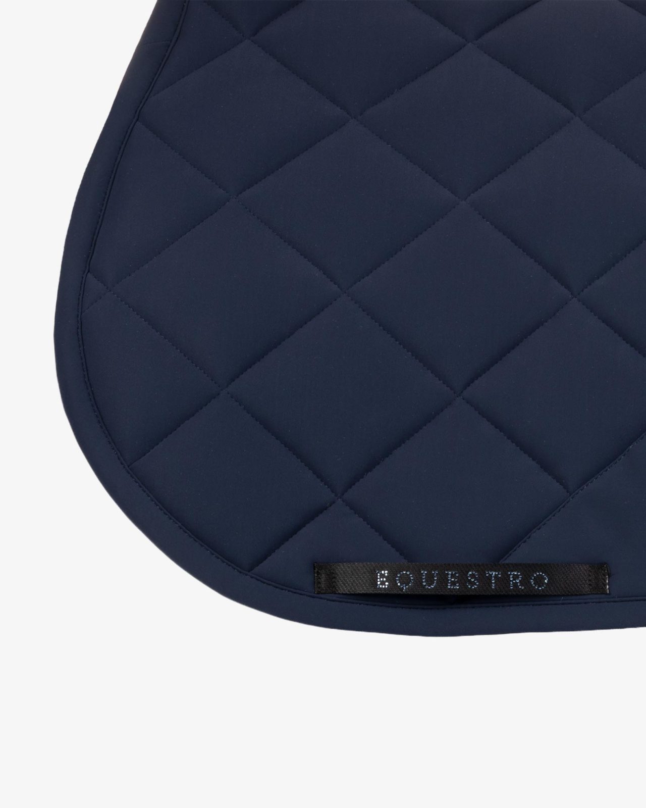 Jumping saddle pad with rhinestone logo