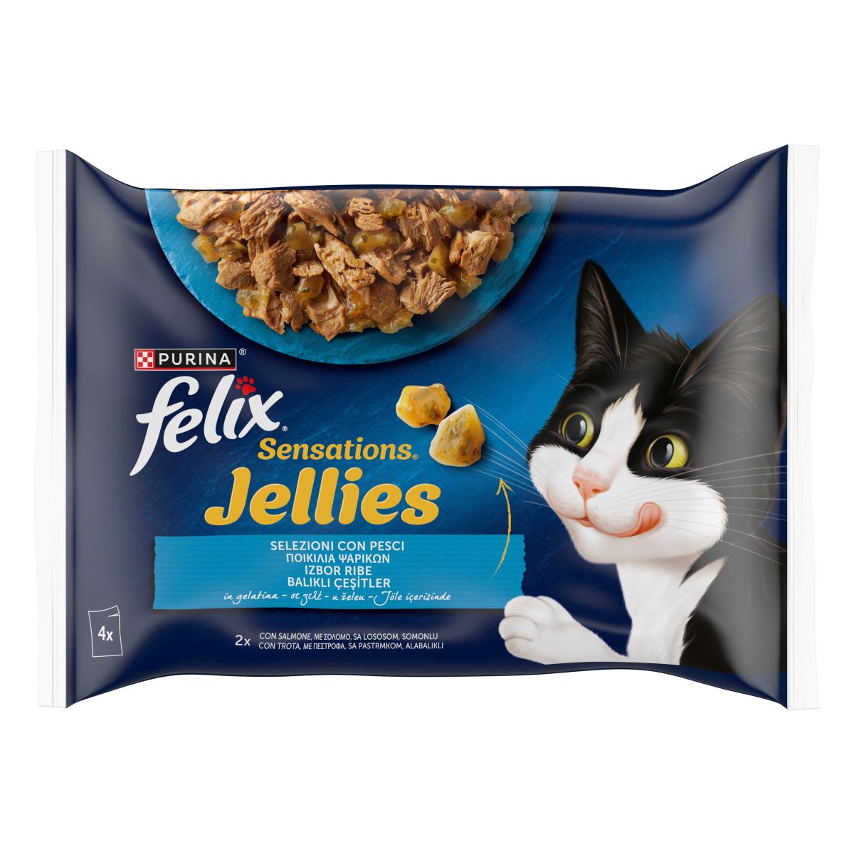 FELIX® Sensations Jellies Selezioni con pesci - (salmone/trota)