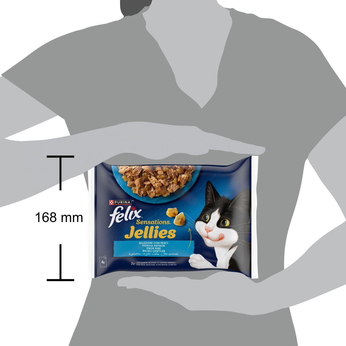 FELIX® Sensations Jellies Selezioni con pesci - (salmone/trota)