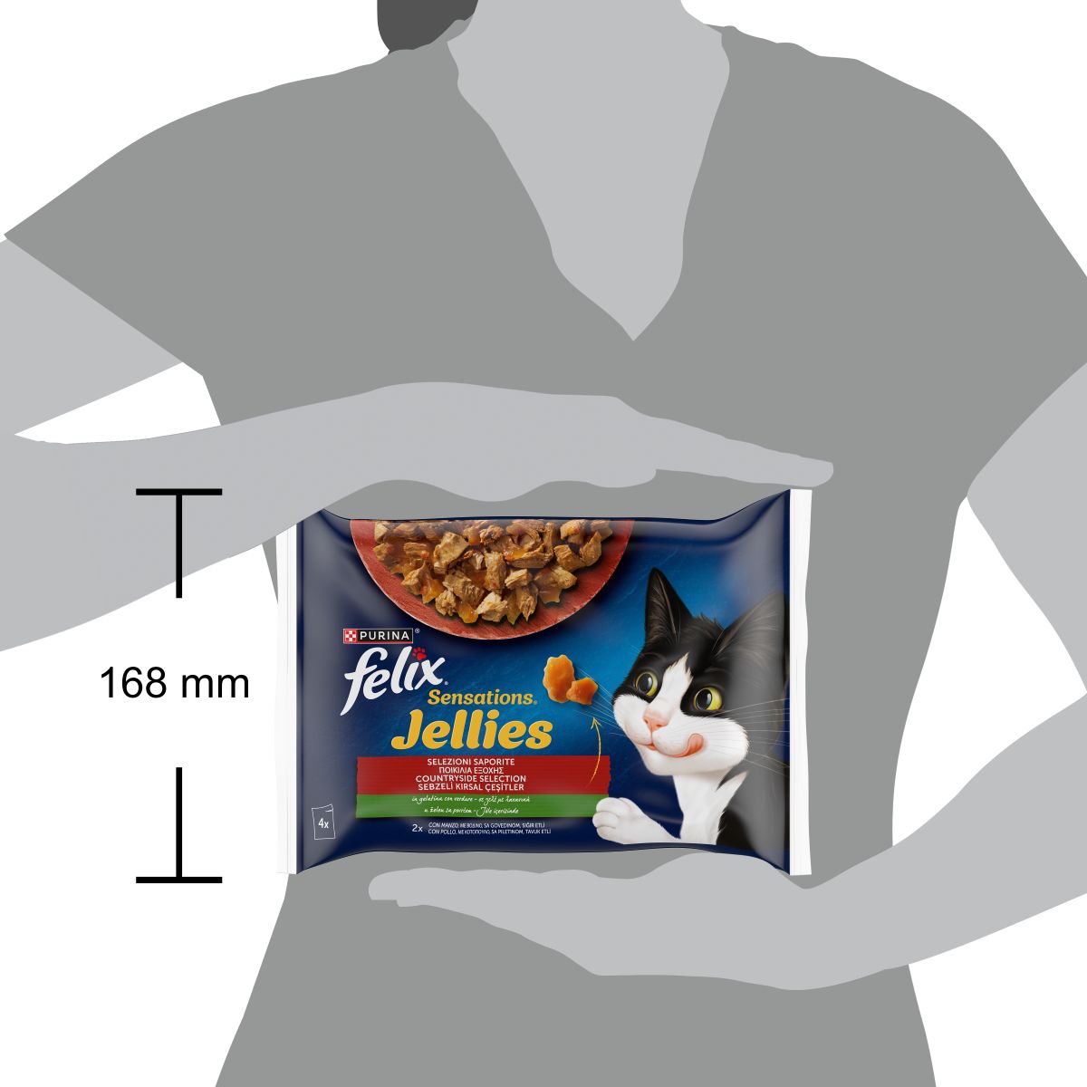FELIX® Sensations Jellies Selezioni Deliziose - (Manzo&pomodoro/Pollo&Carote)
