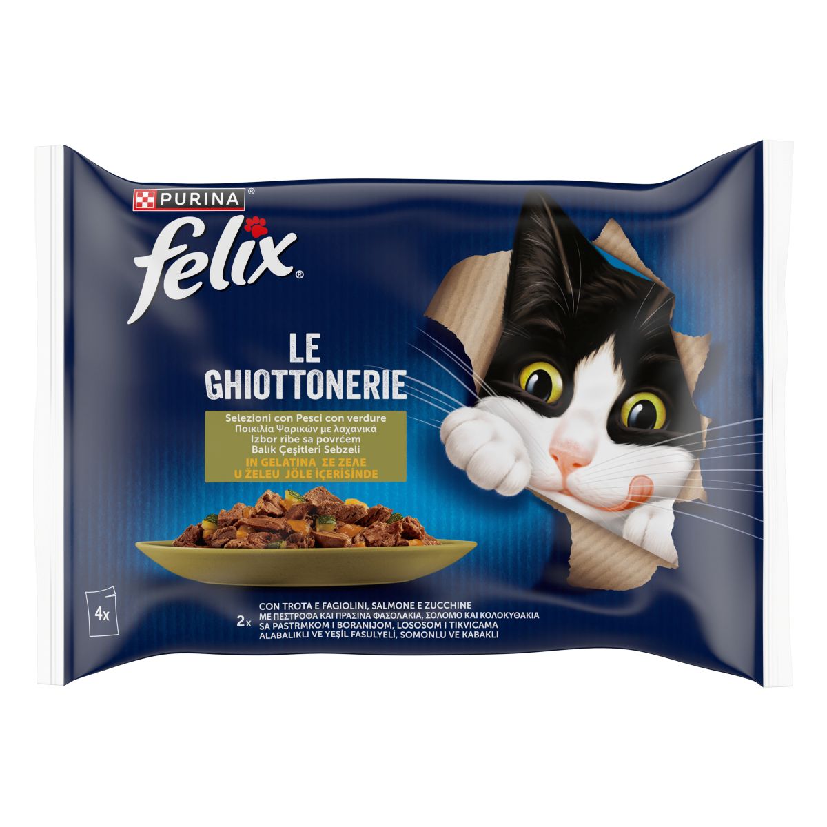 FELIX® Ghiottonerie Selezioni Con verdure - (Salmone & Zucchine/Trota & Fagiolini)