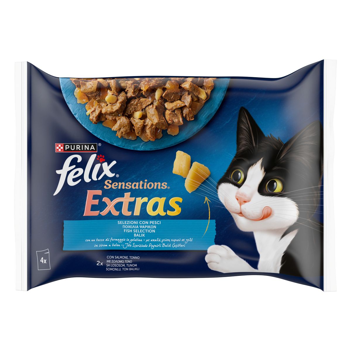 FELIX® Sensations Extras Selezioni con pesci (Salmone/Tonno con Formaggio)