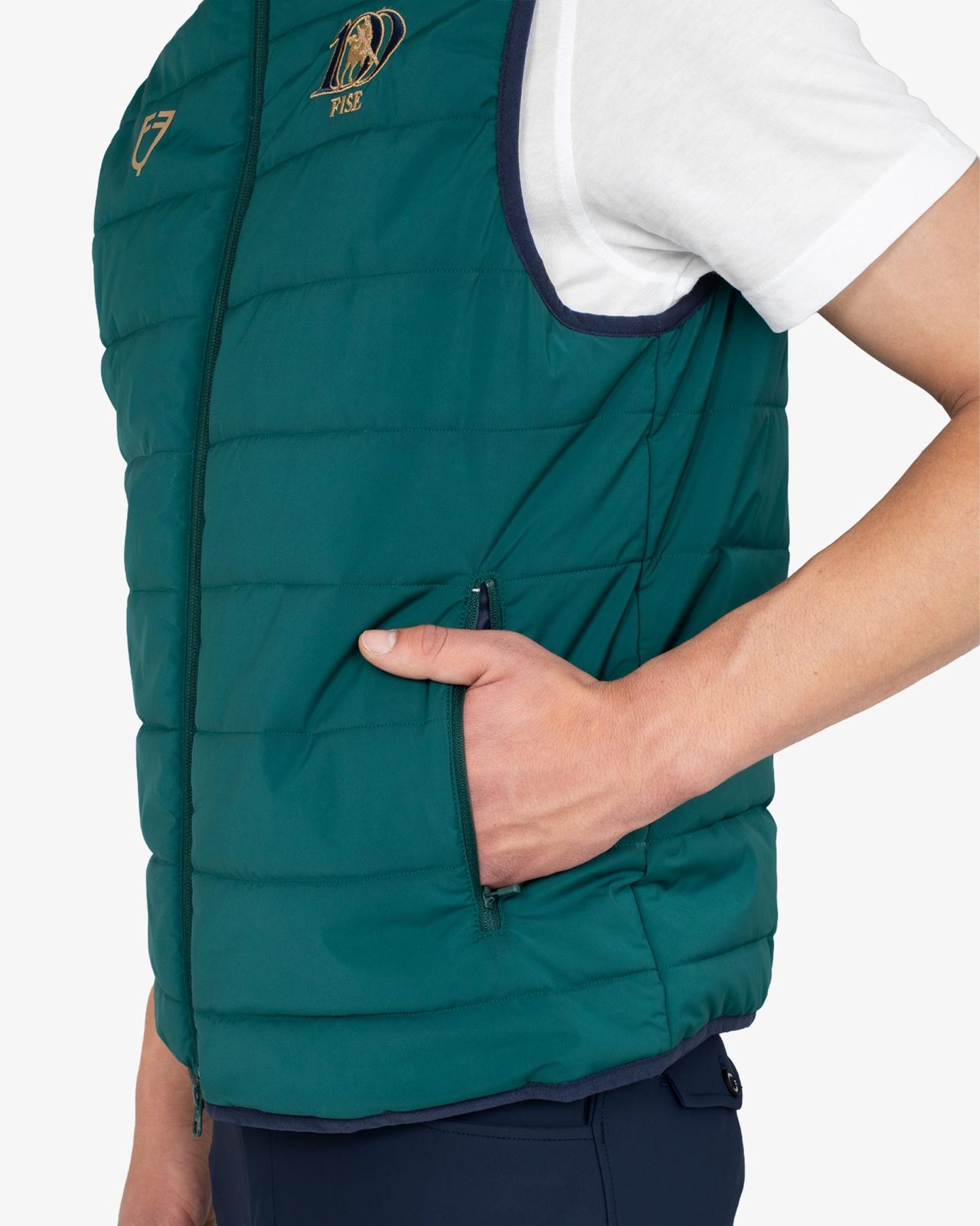 Men's slim fit vest Equestro X FISE 100