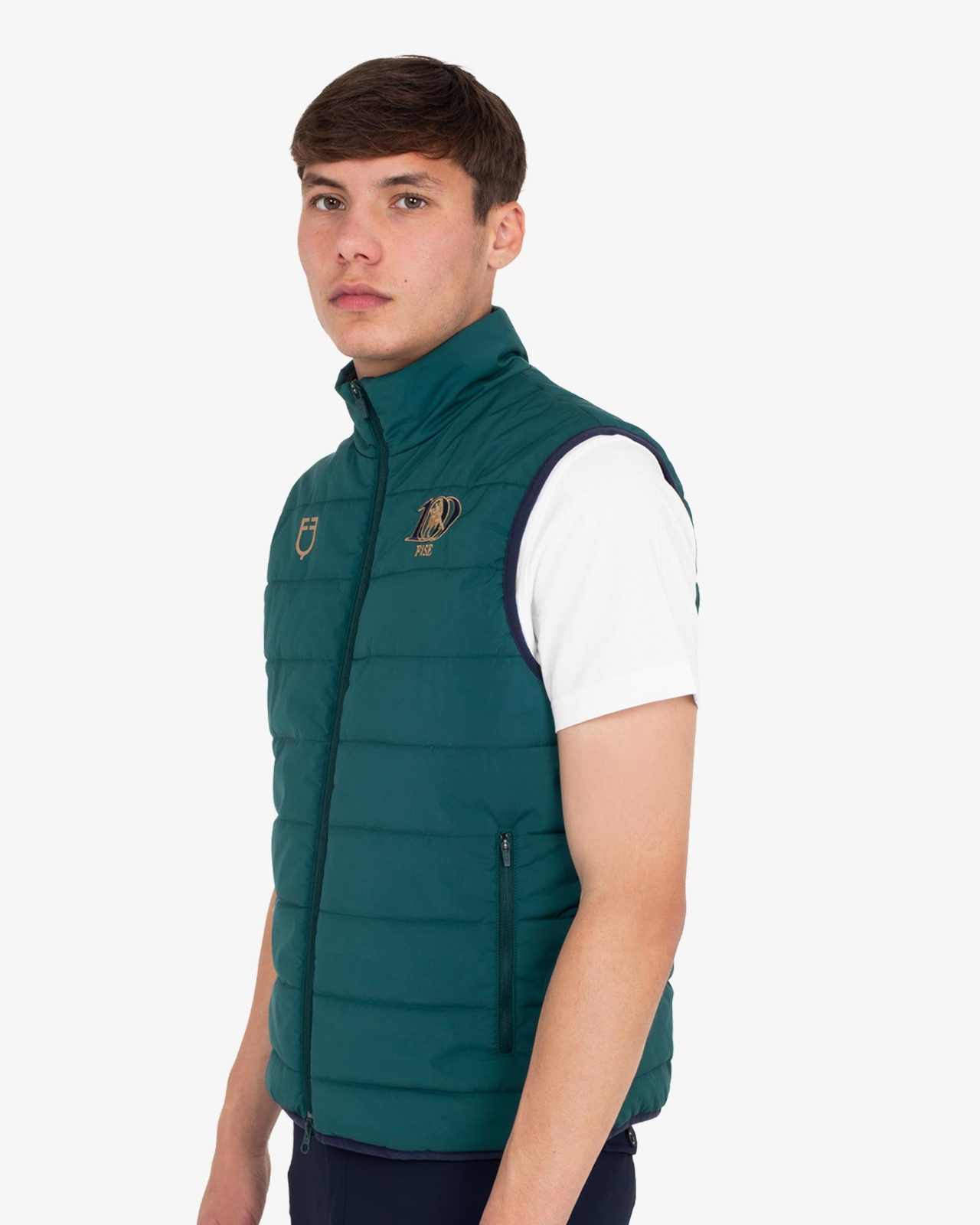 Men's slim fit vest Equestro X FISE 100