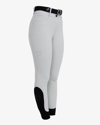 Women's high-waisted full-grip breeches with rhinestone logo
